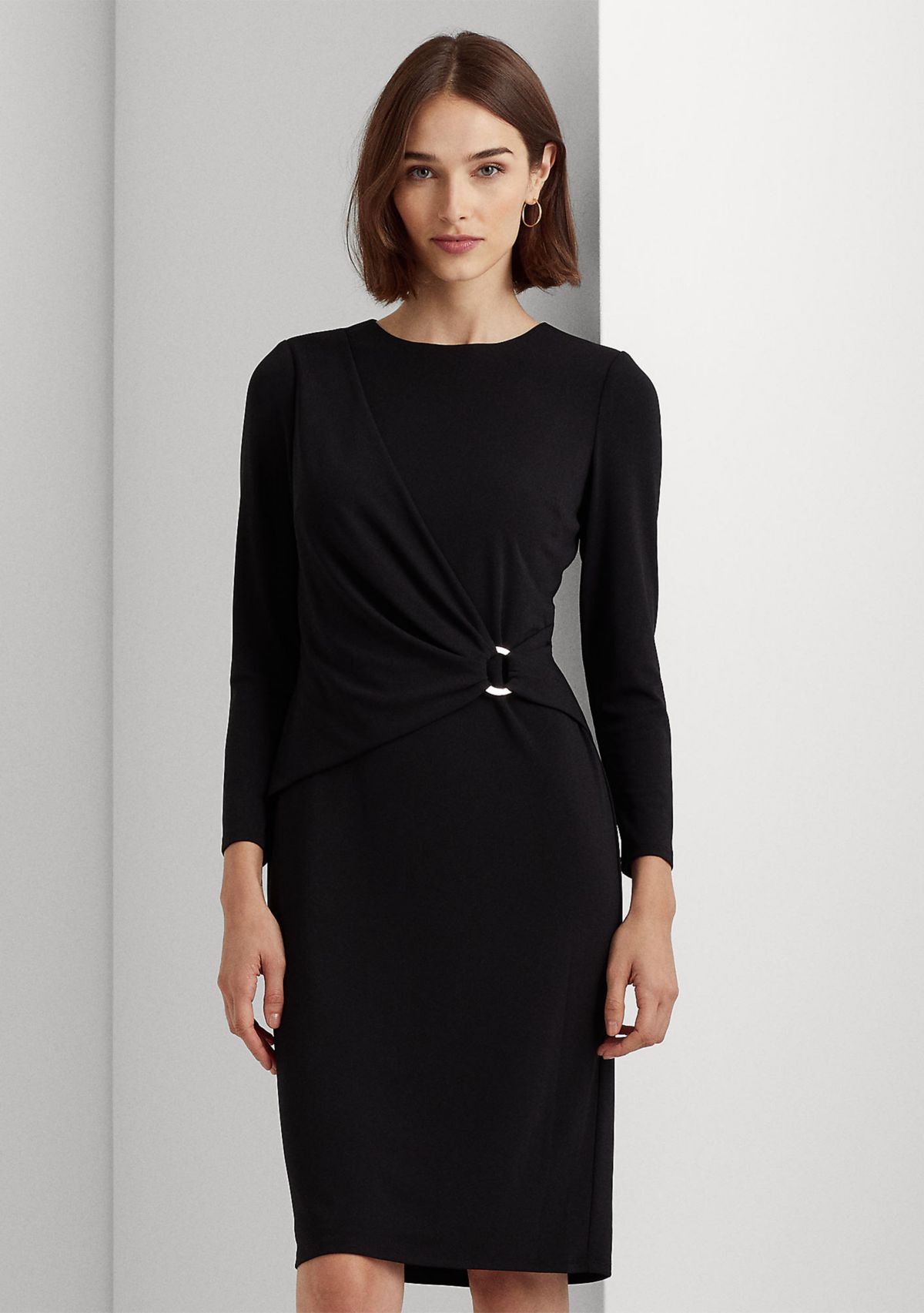 Jersey Three-Quarter-Sleeve Dress