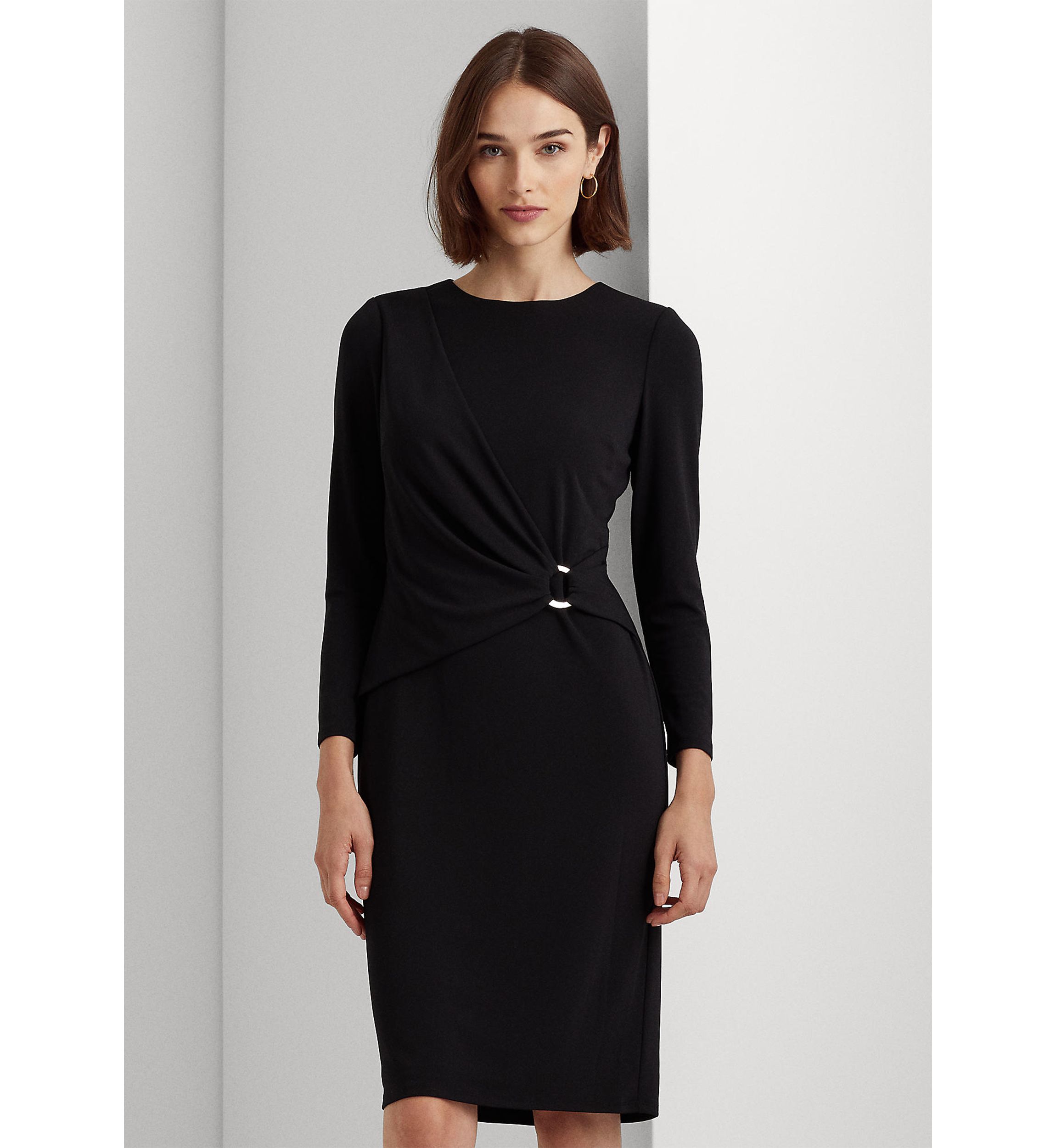 Jersey Three-Quarter-Sleeve Dress