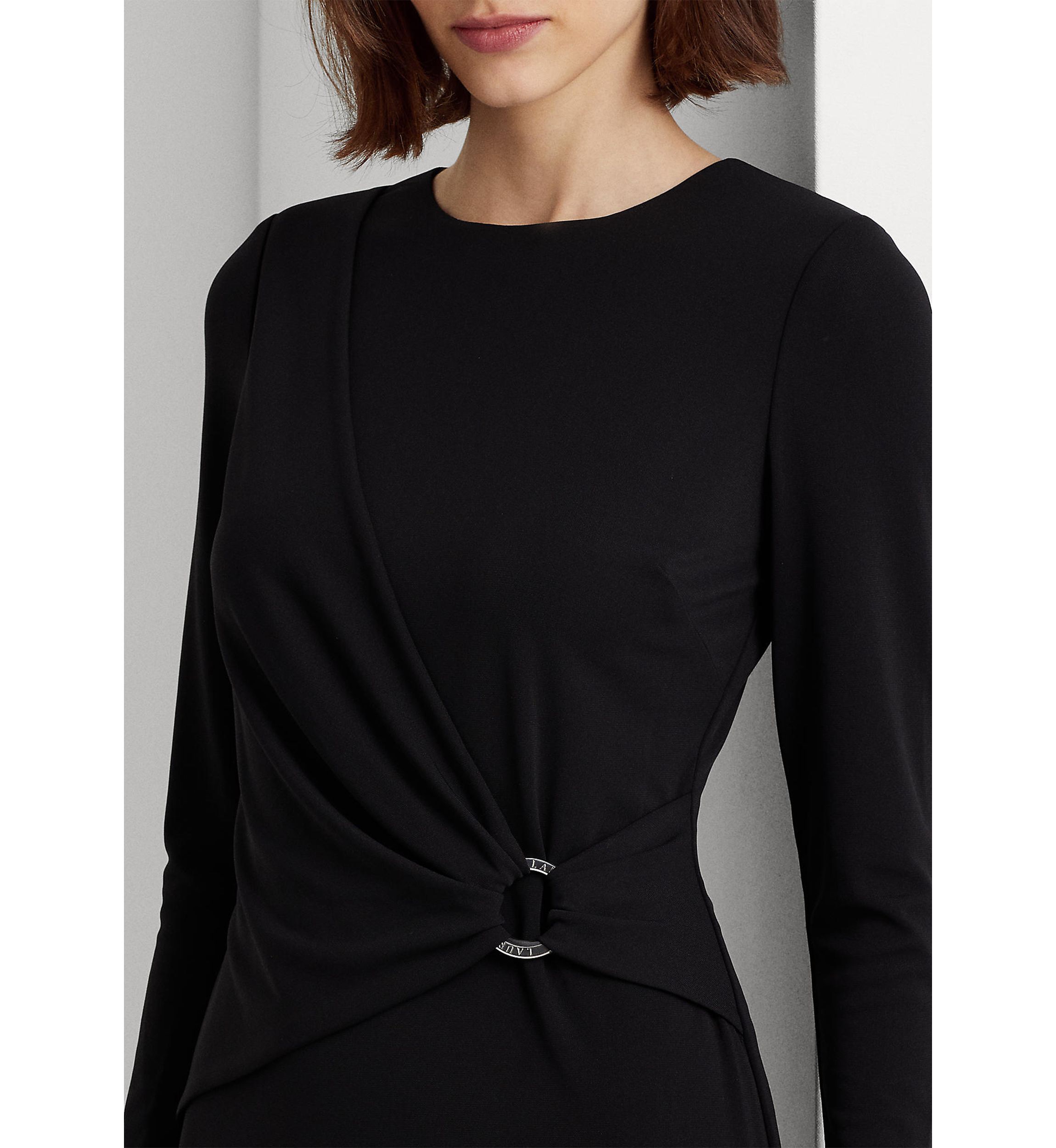 Jersey Three-Quarter-Sleeve Dress