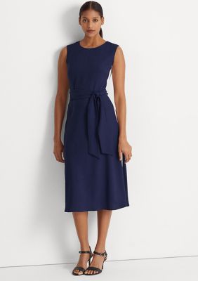 Lauren Ralph Lauren Side-Stripe Georgette Dress