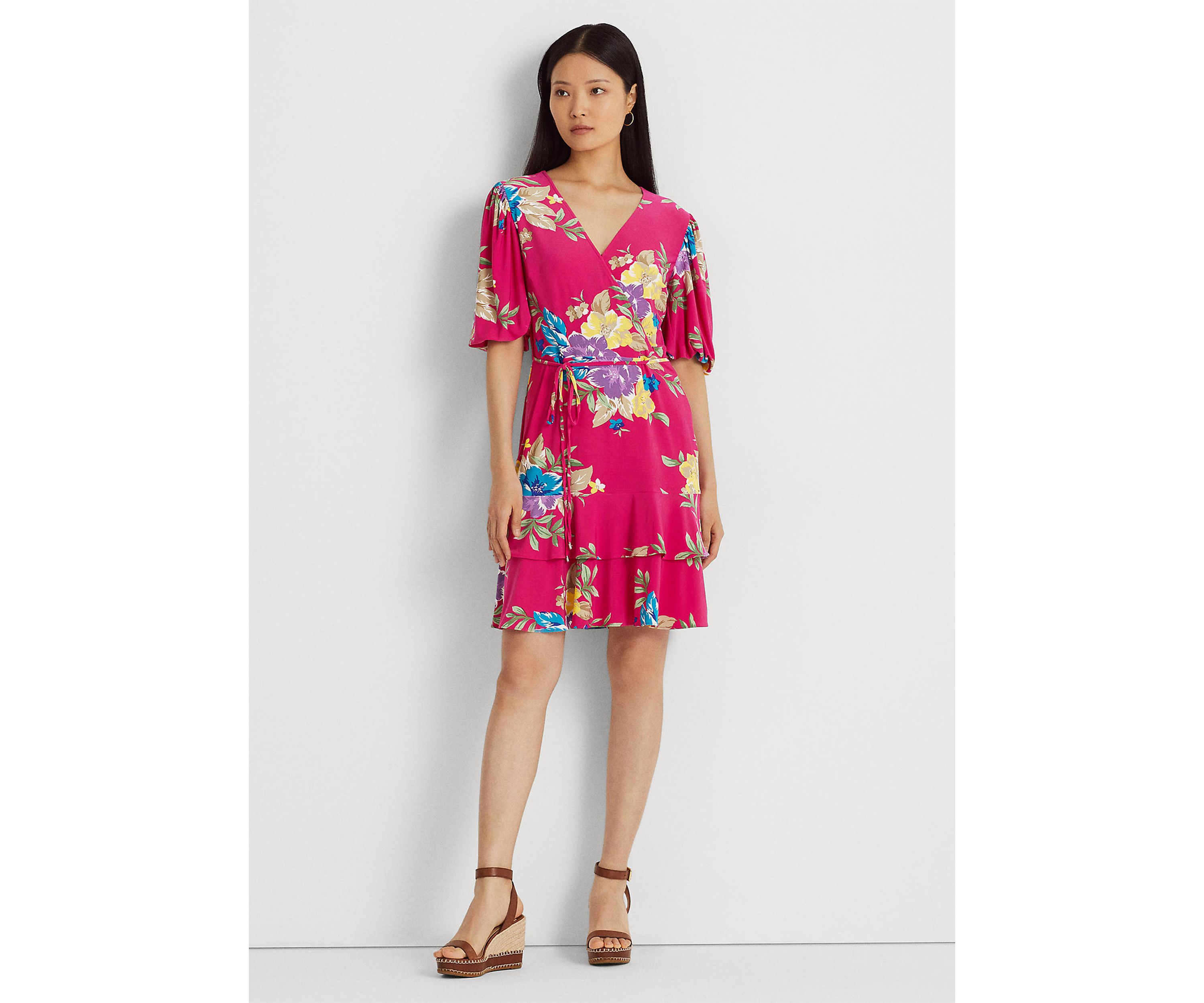 Floral Stretch Jersey Dress