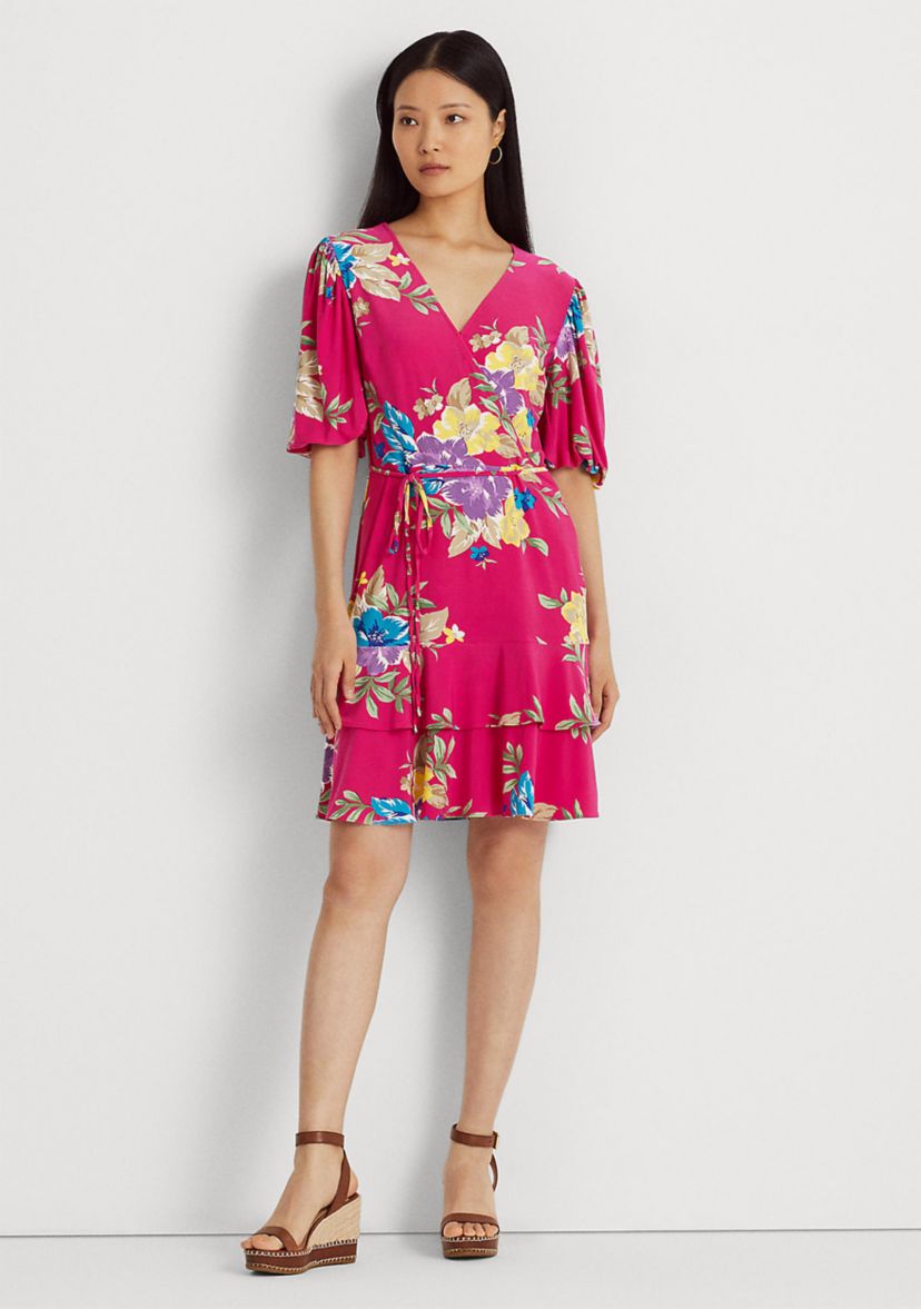 Floral Stretch Jersey Dress