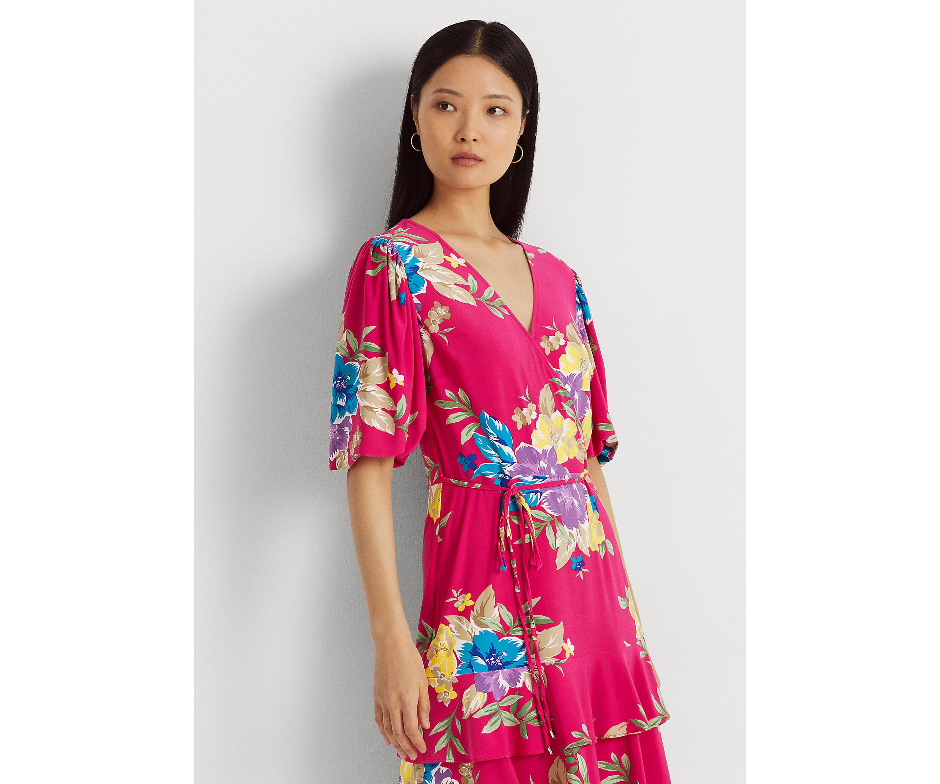 Floral Stretch Jersey Dress