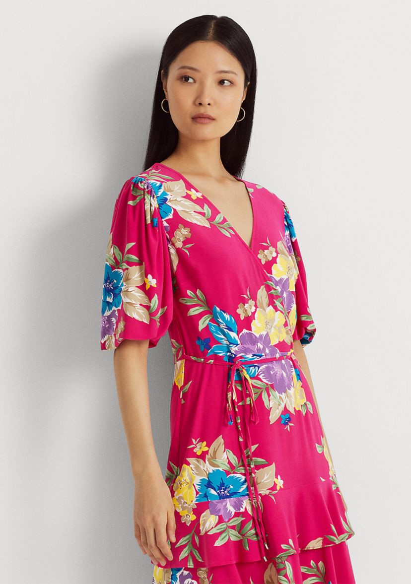 Floral Stretch Jersey Dress