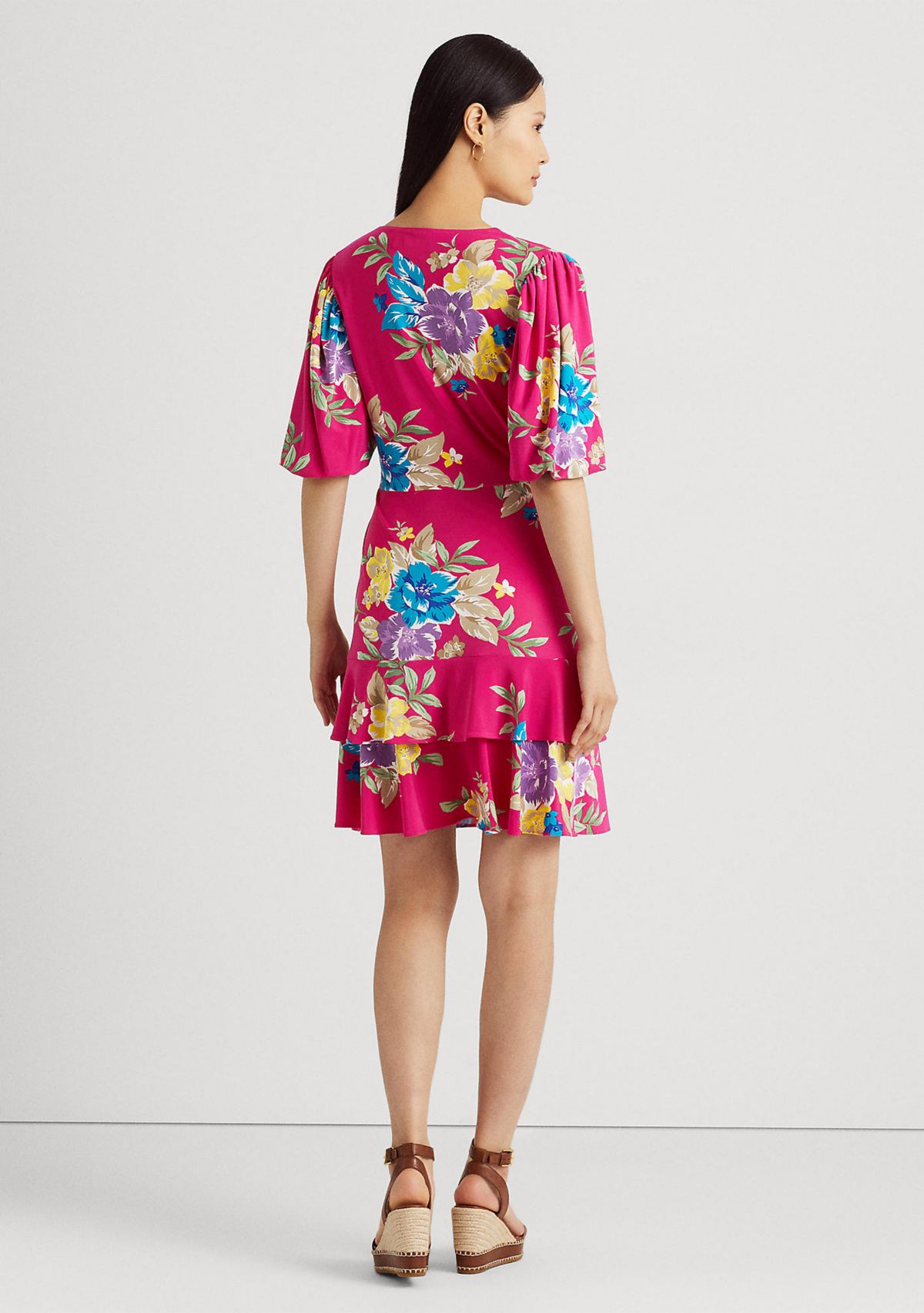 Floral Stretch Jersey Dress