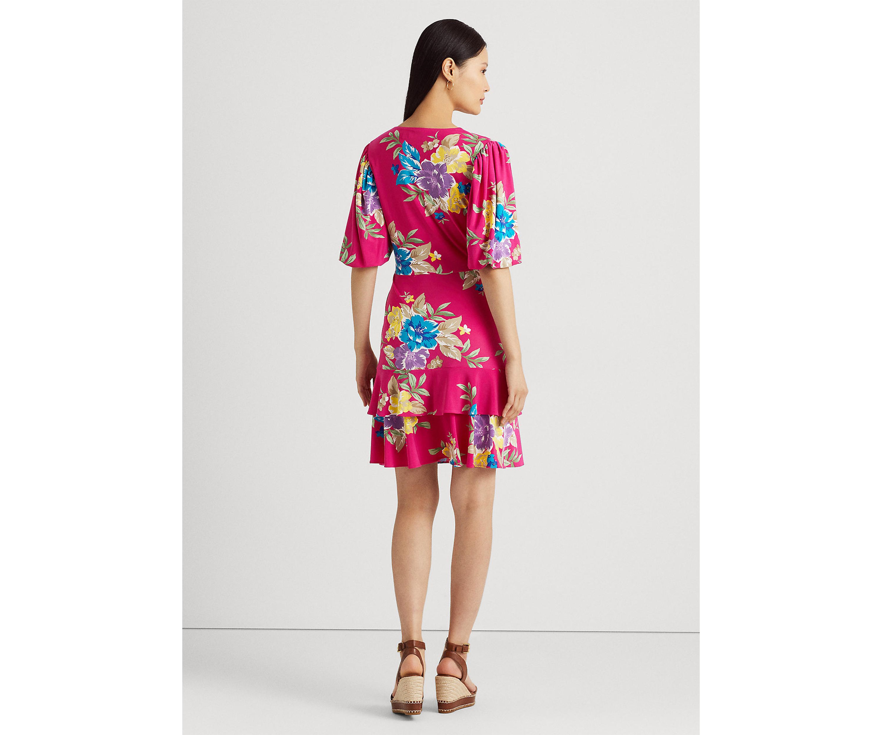 Floral Stretch Jersey Dress