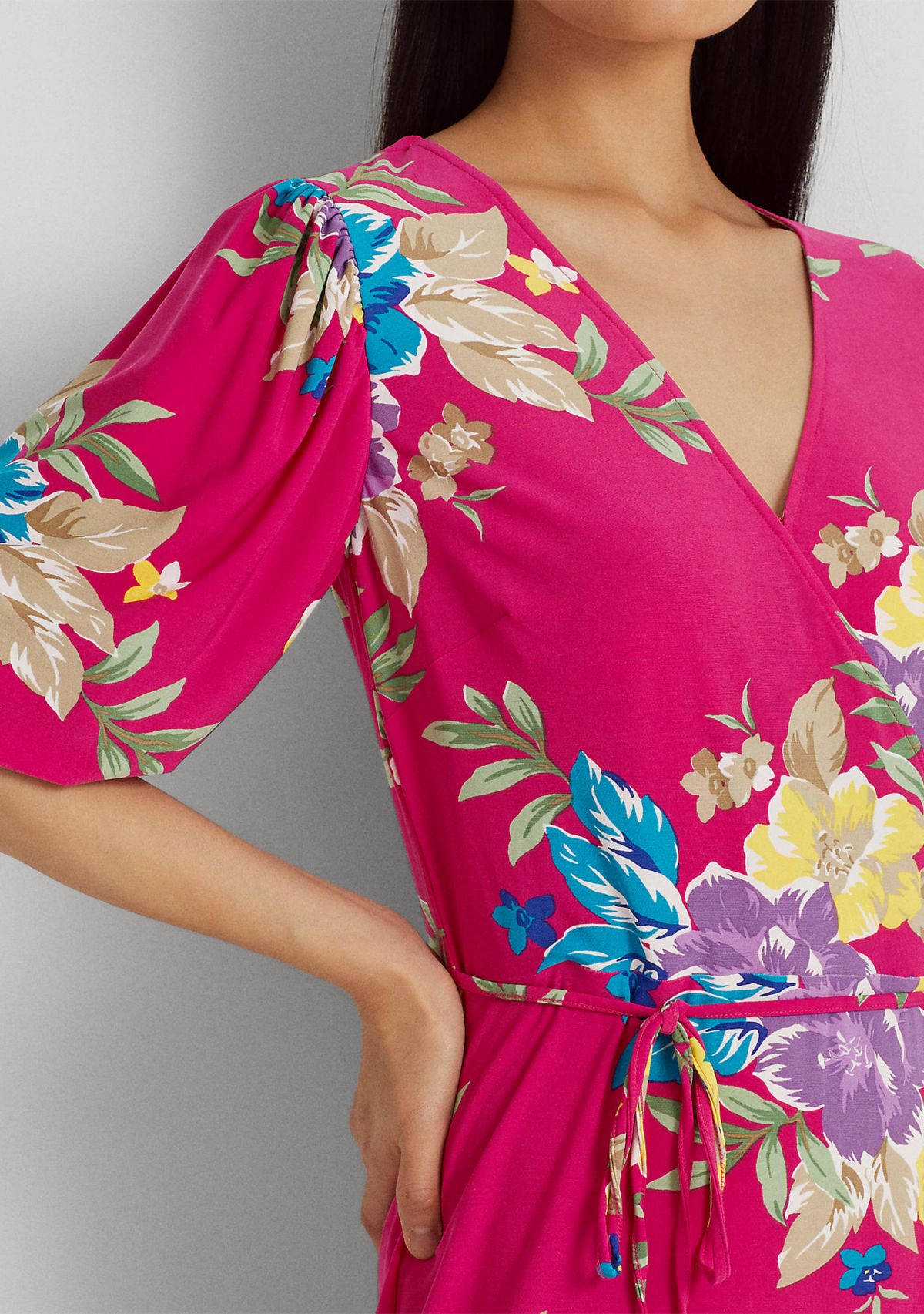 Floral Stretch Jersey Dress