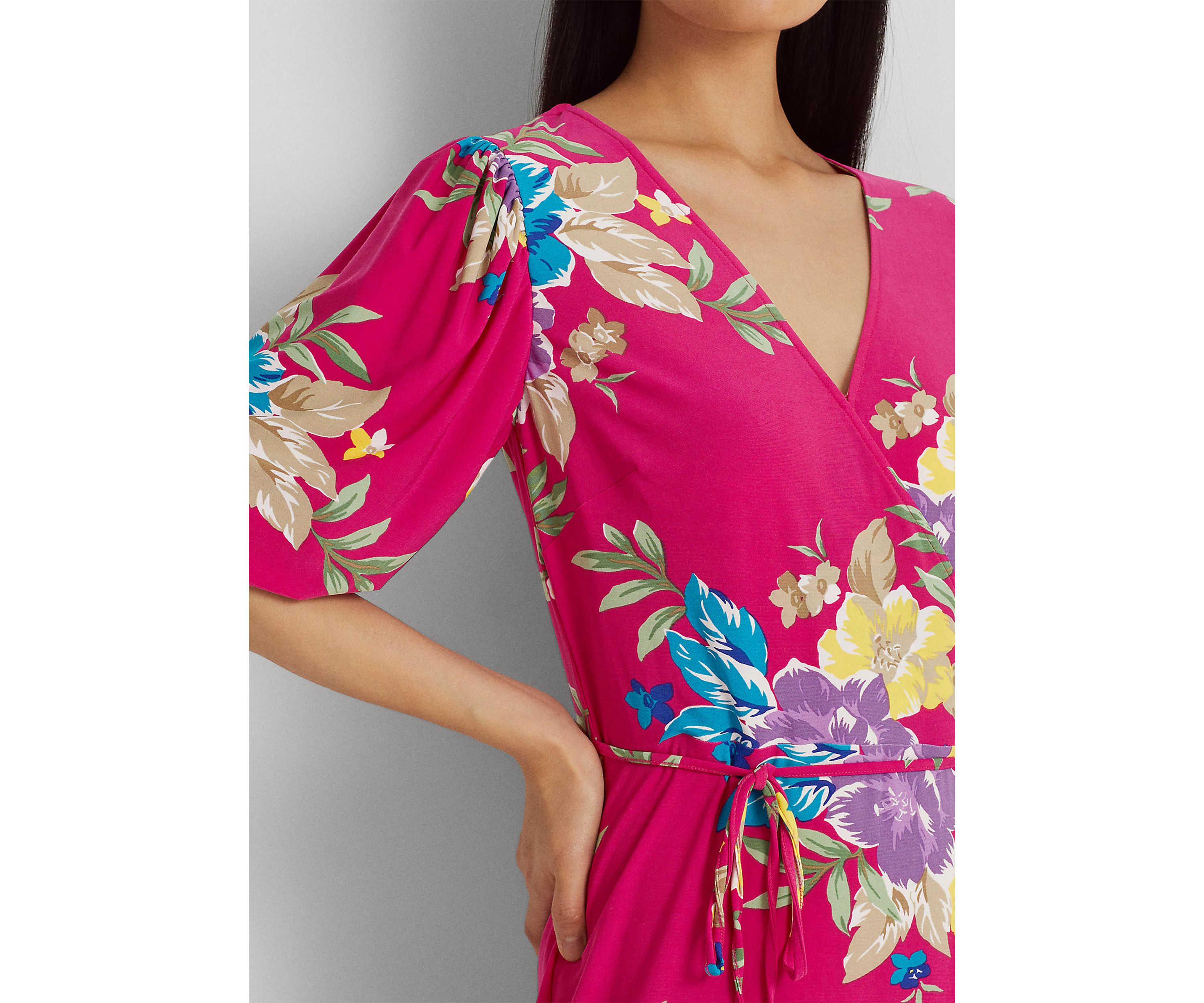 Floral Stretch Jersey Dress