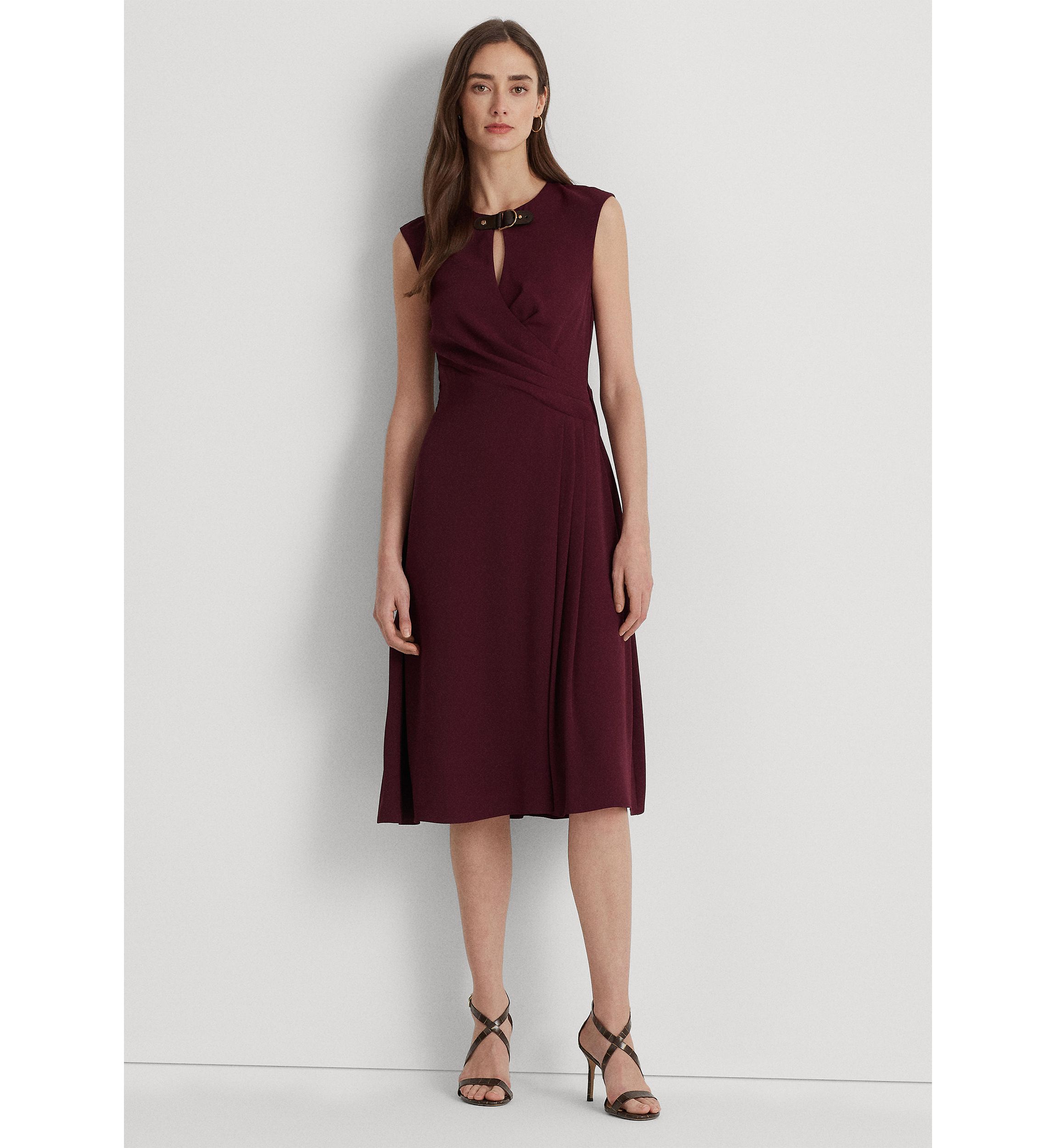 Kaytlin Cap Sleeve Keyhole Neck Dress