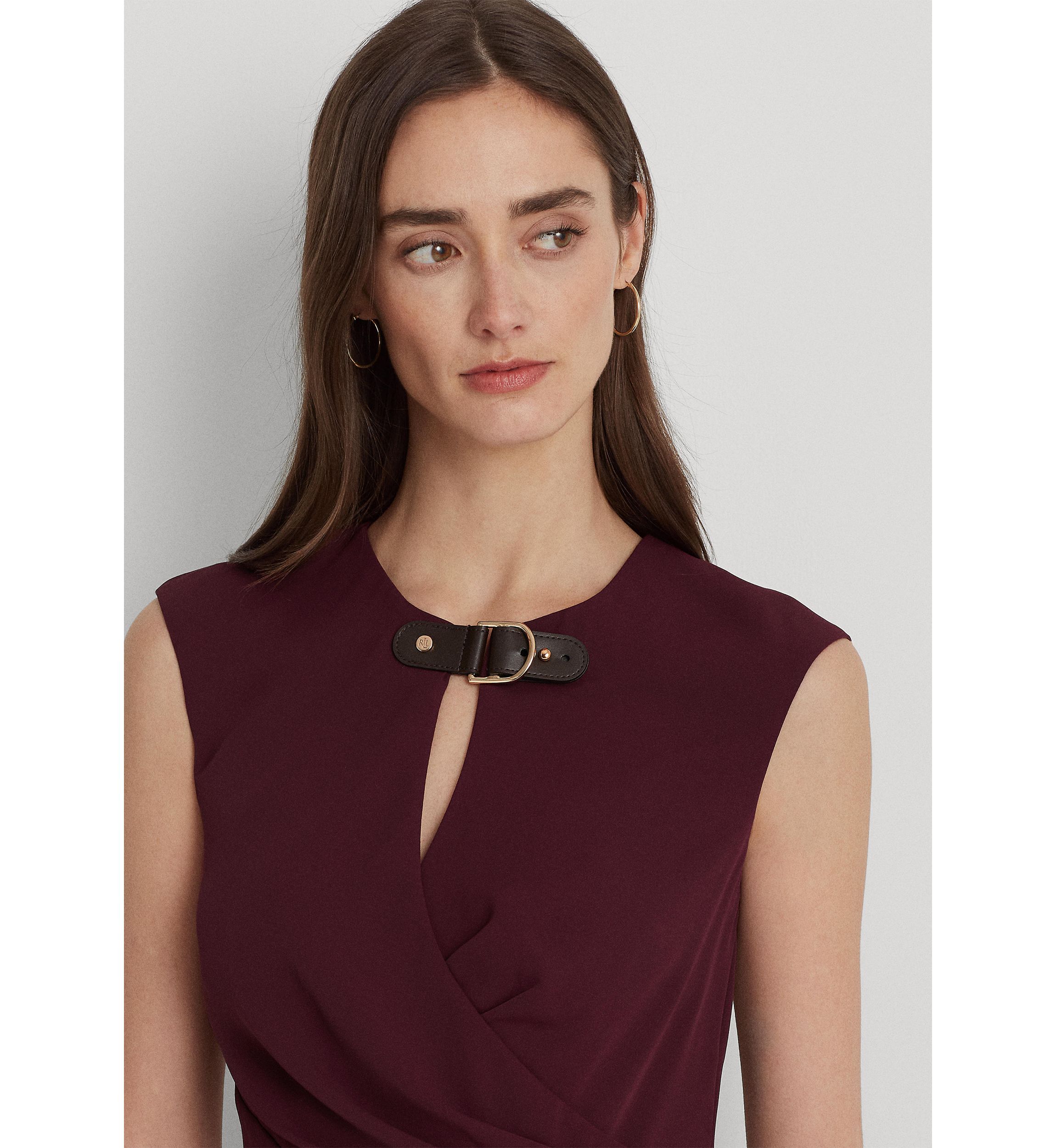 Kaytlin Cap Sleeve Keyhole Neck Dress