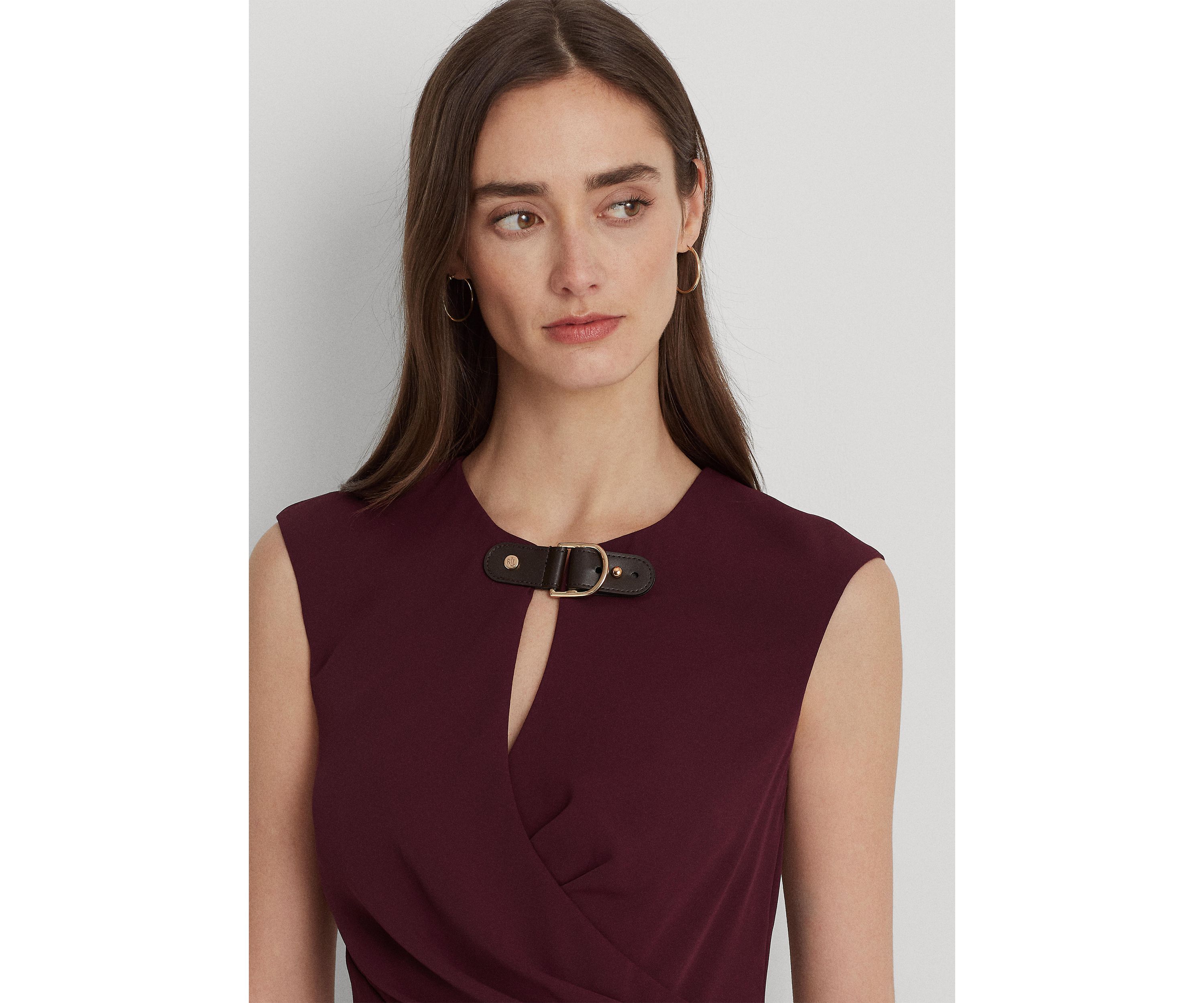 Kaytlin Cap Sleeve Keyhole Neck Dress