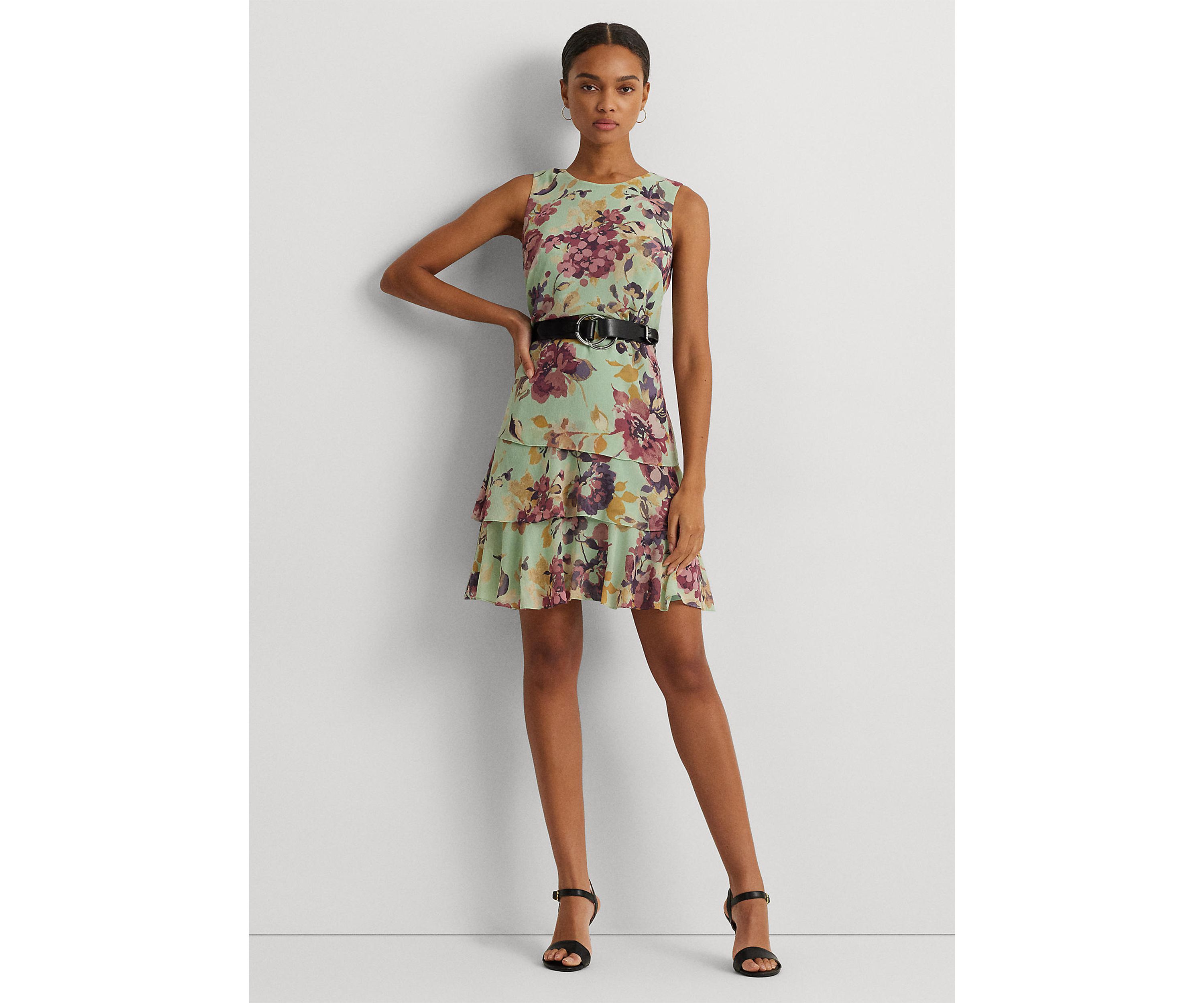 Floral Georgette Shift Dress