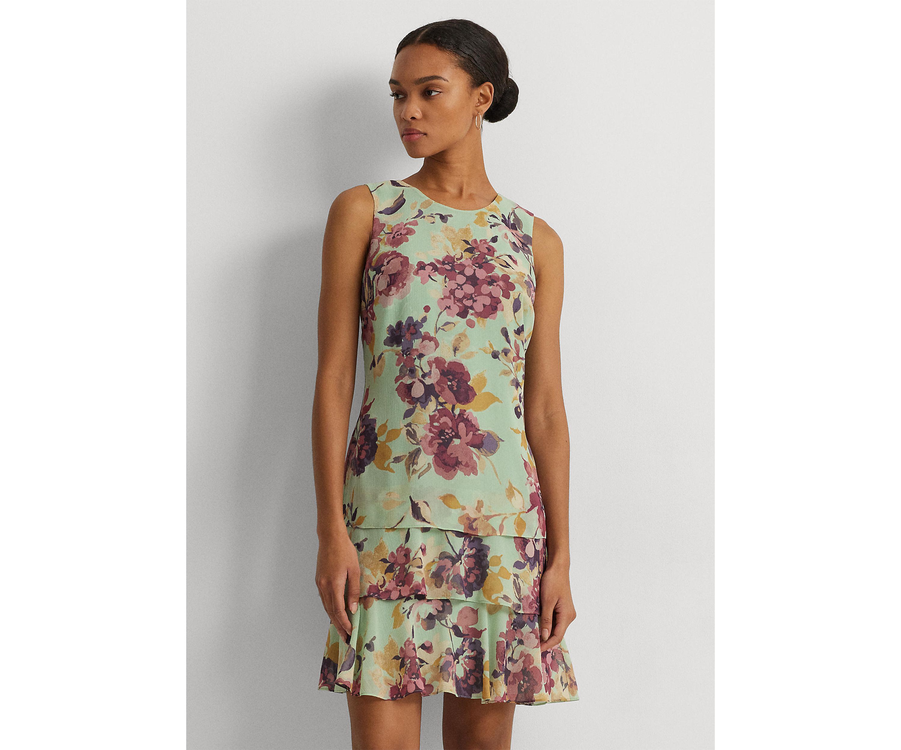 Floral Georgette Shift Dress