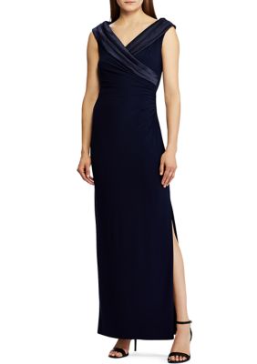 超特価セール ラルフローレン レディース ワンピース トップス Women S Satin Portrait Collar Gown 人気絶頂 Www Bedandbiscuitspetsittingservices Com