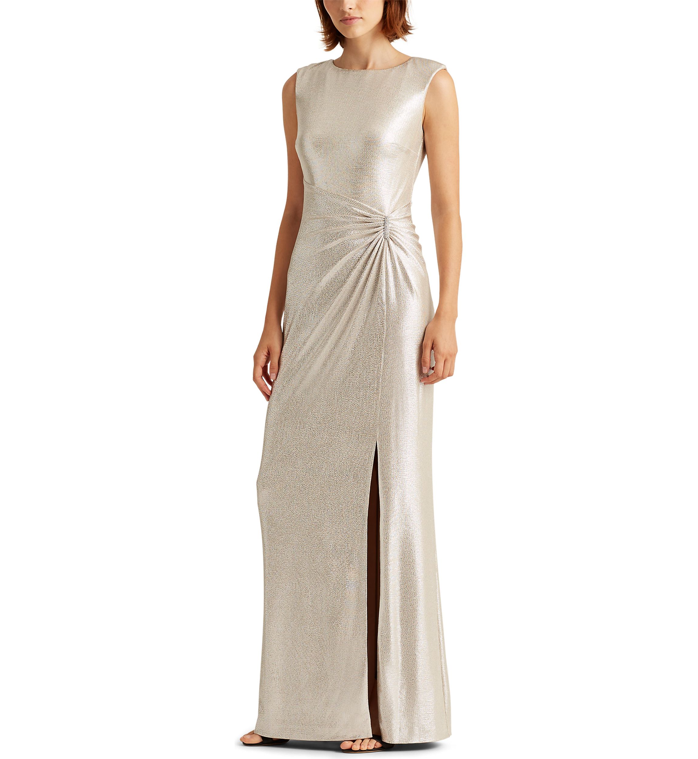 Metallic Sleeveless Gown