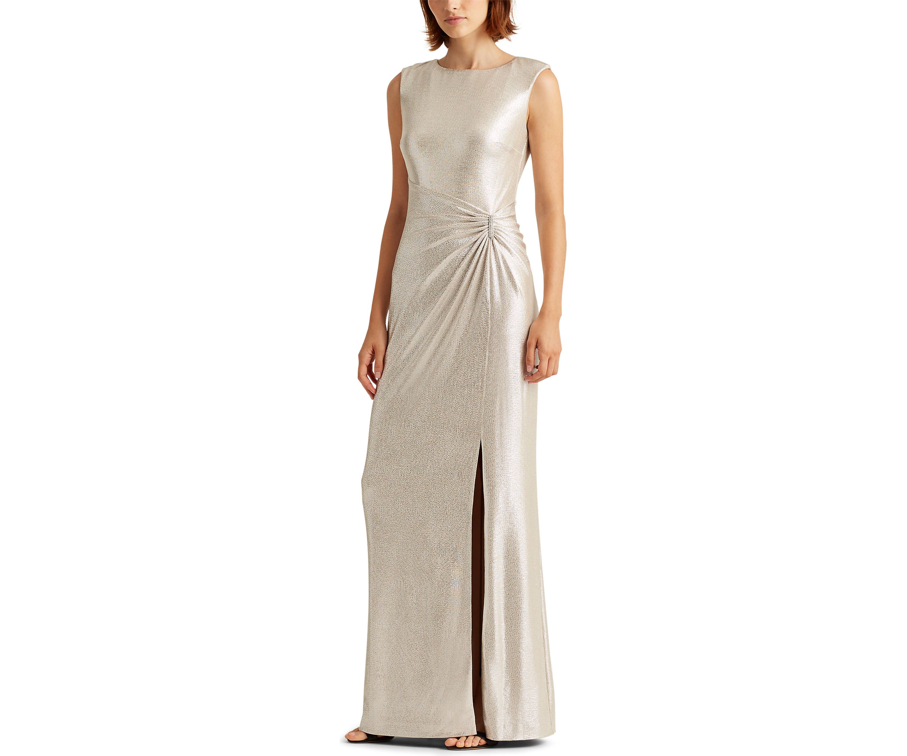 Metallic Sleeveless Gown