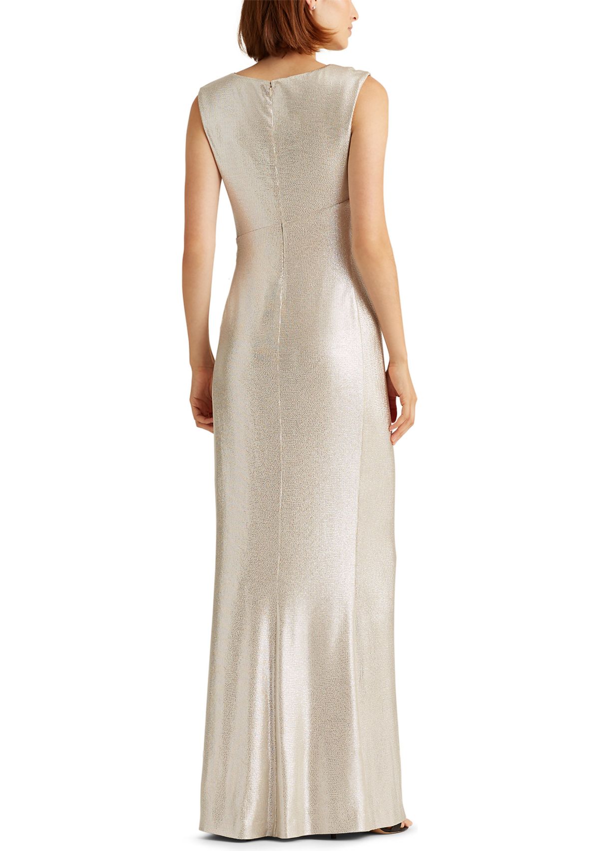Metallic Sleeveless Gown