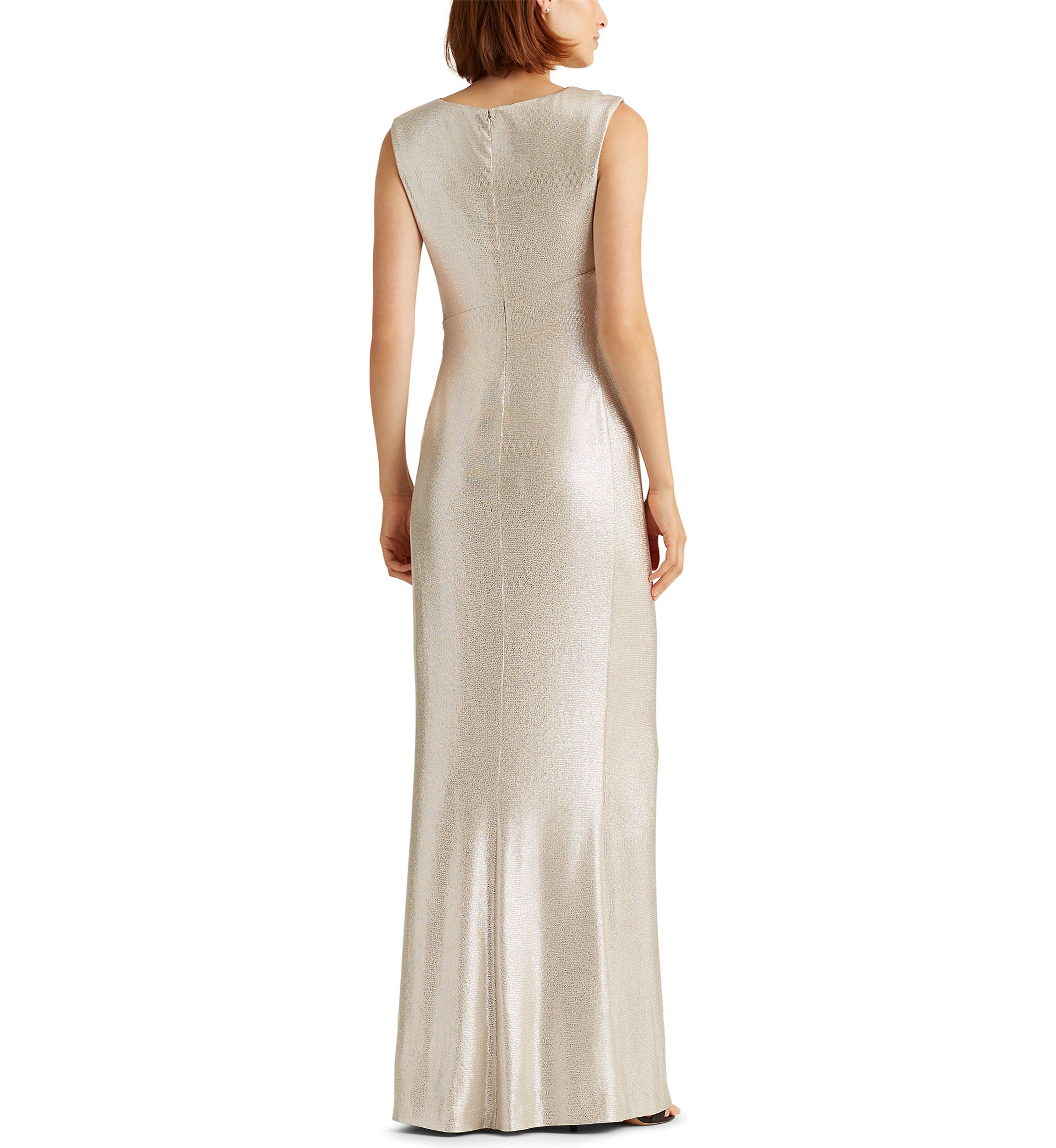 Metallic Sleeveless Gown
