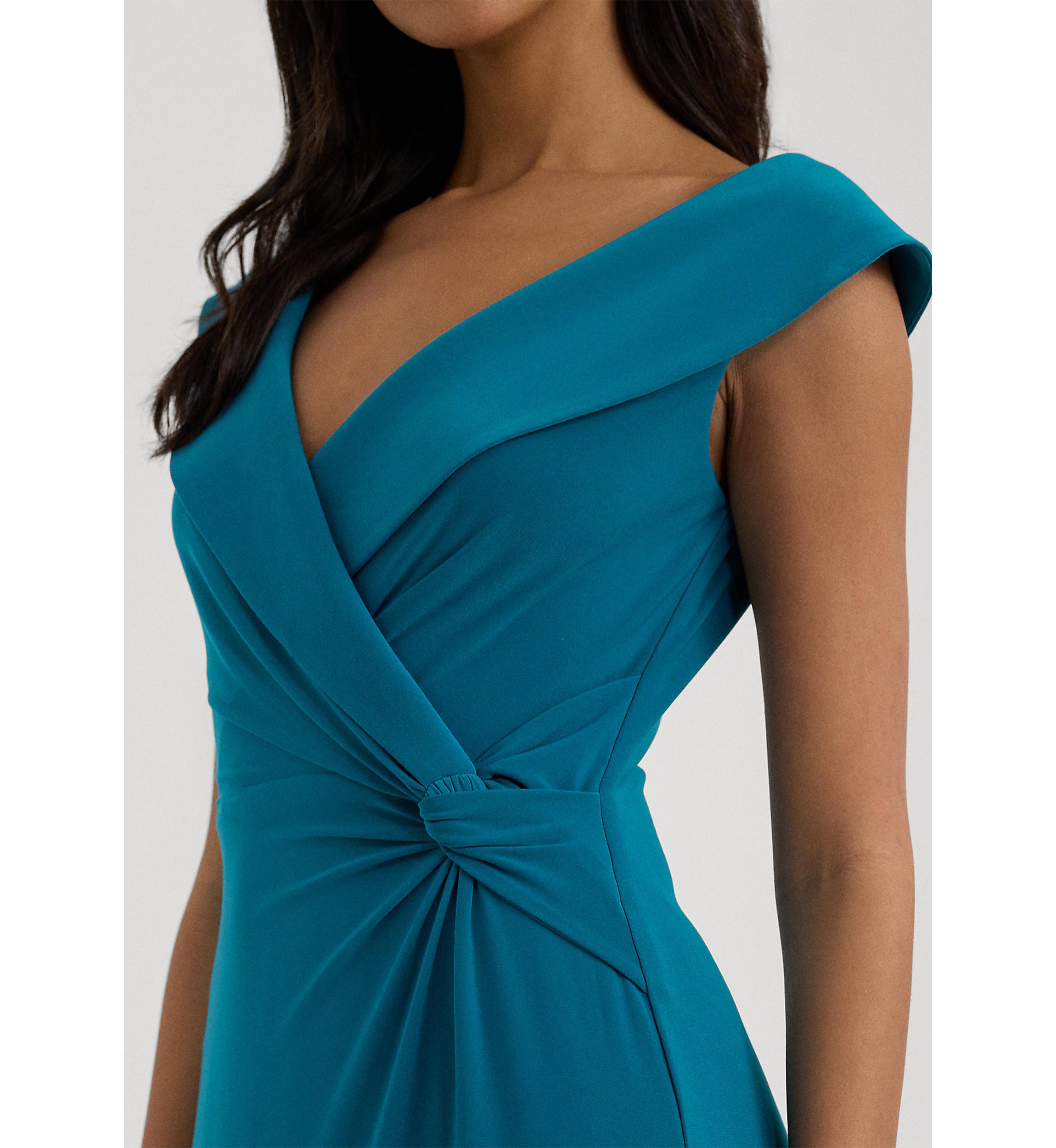 Womens Jersey Off-the-Shoulder Gown