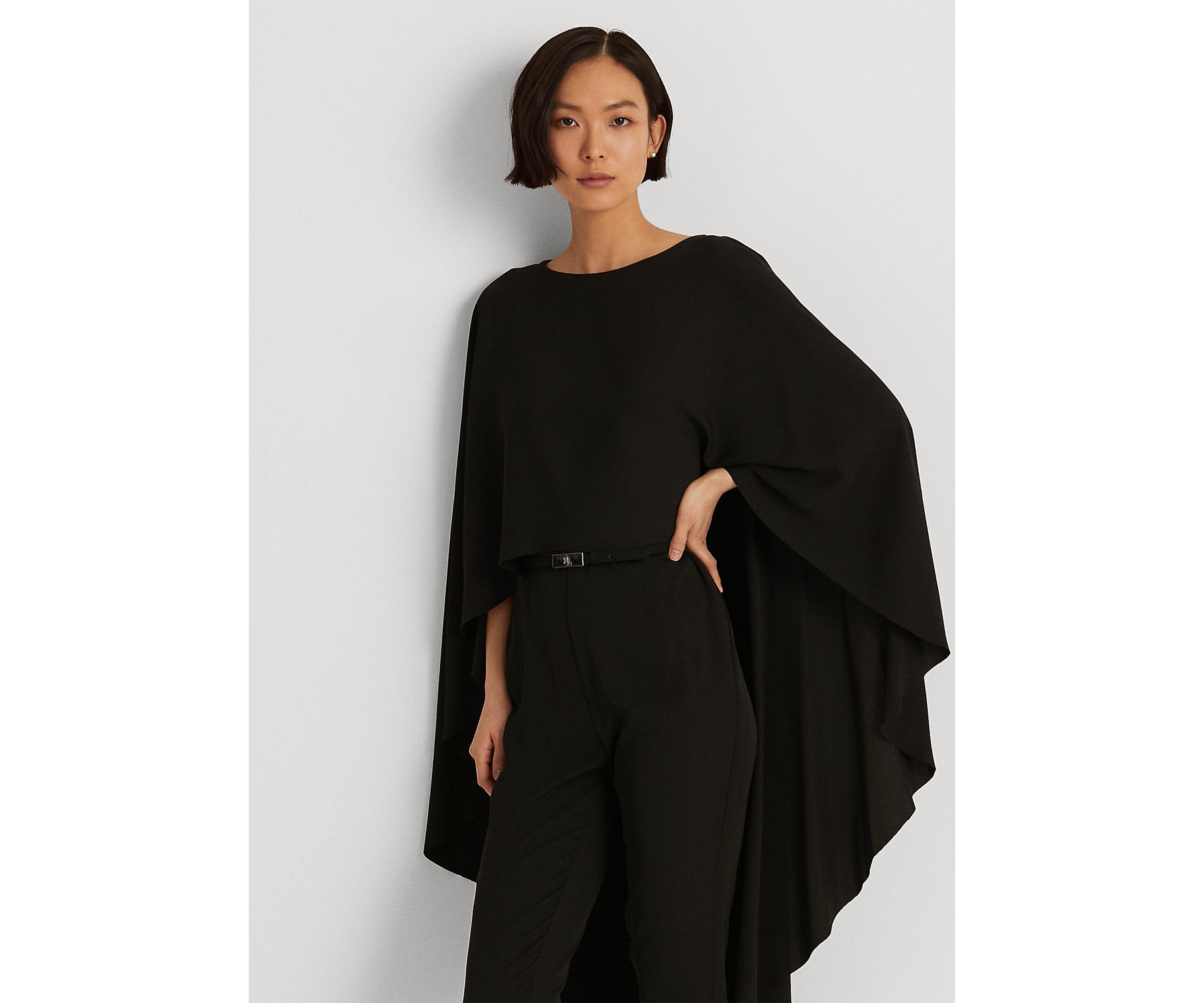 Cape Georgette Jumpsuit