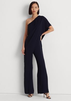 Lauren Ralph Lauren Cape Georgette One-Shoulder Jumpsuit | belk