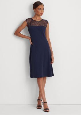 Lauren Ralph Lauren Beaded Georgette Cocktail Dress | belk