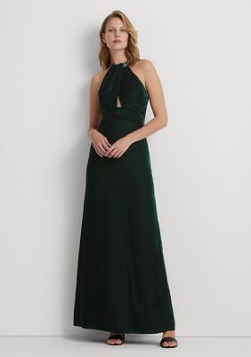 Lauren Ralph Lauren Women's Velvet Halter Gown