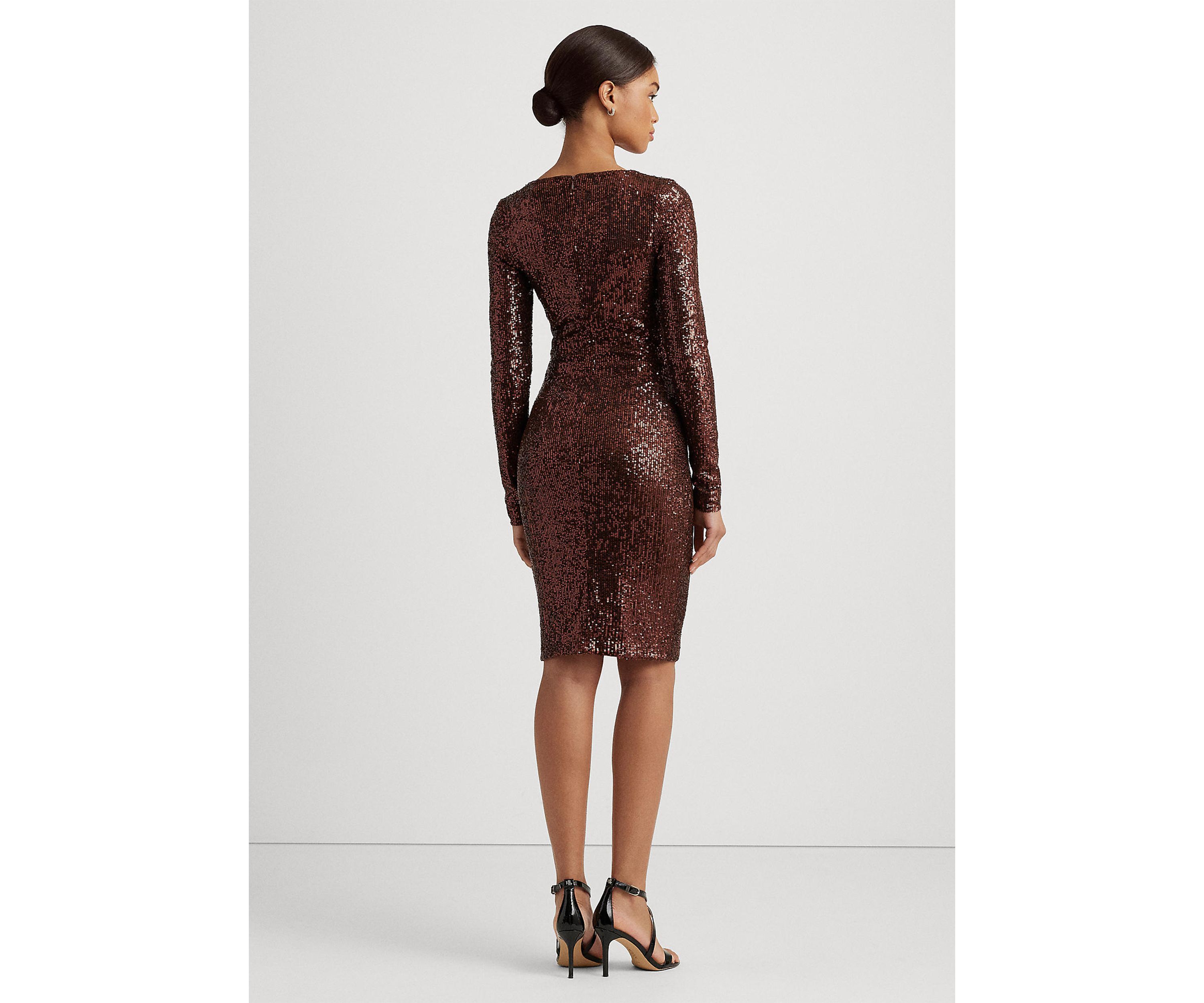Lauren Ralph Lauren Sequined Stripe Dress main image 1