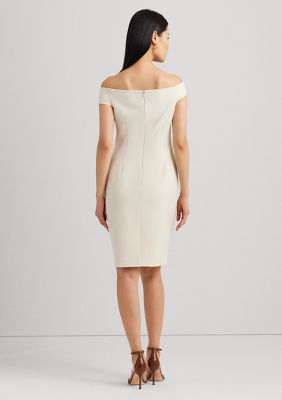 LAUREN Ralph Lauren Crepe Off-the-Shoulder Cocktail Dress