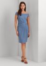 ralph lauren off the shoulder crepe dress Ralph Lauren Crepe Off-the-Shoulder Cocktail Dress