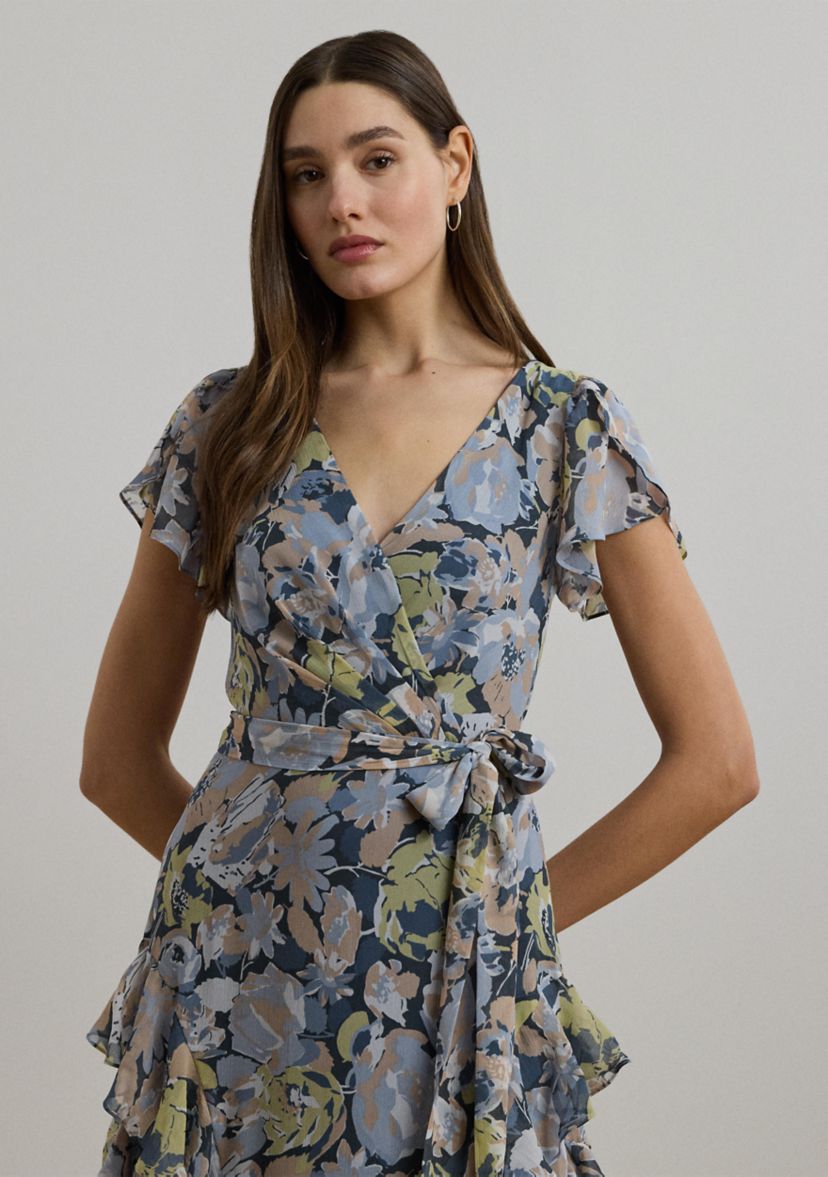Kimbinell Flutter Sleeve Dress