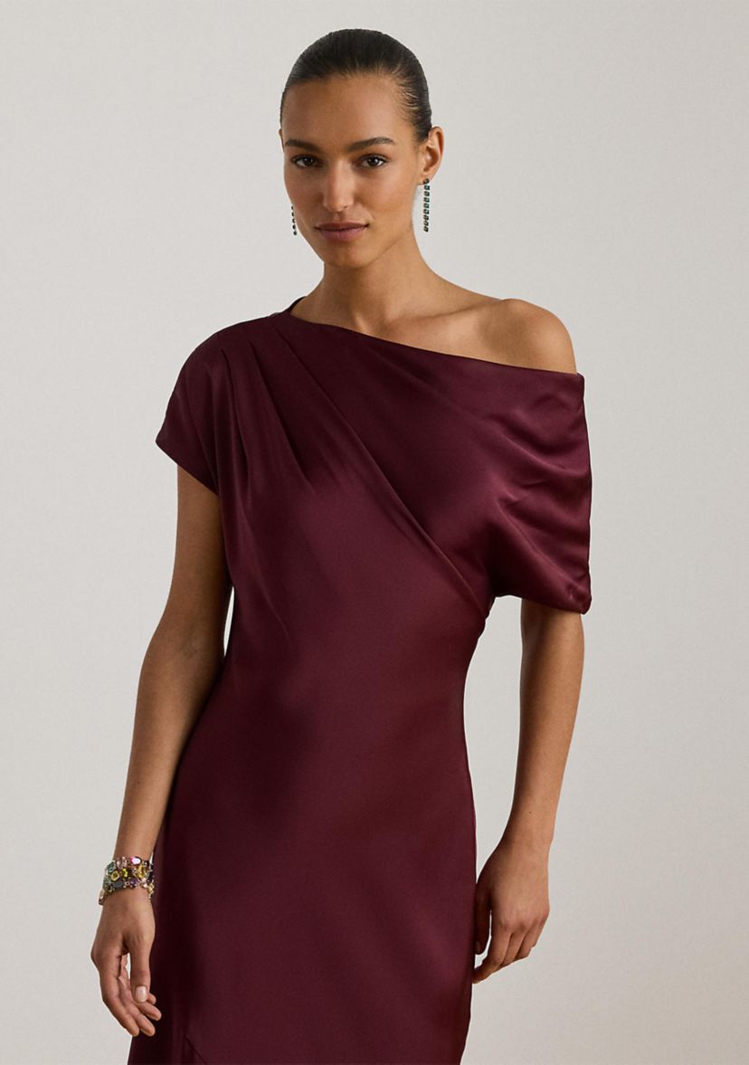 lauren ralph lauren one shoulder sheath dress Ralph Lauren Women's Twist-Front One-Shoulder Cocktail Dress