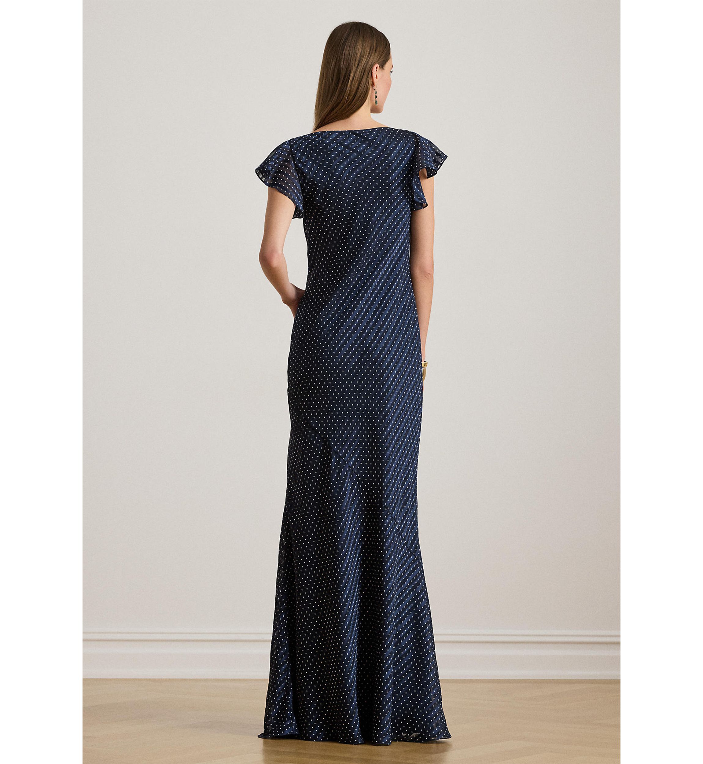 bell sleeve dress maxi Long Beaded A-Line Formal Dress with Long Sleeves Black / 8