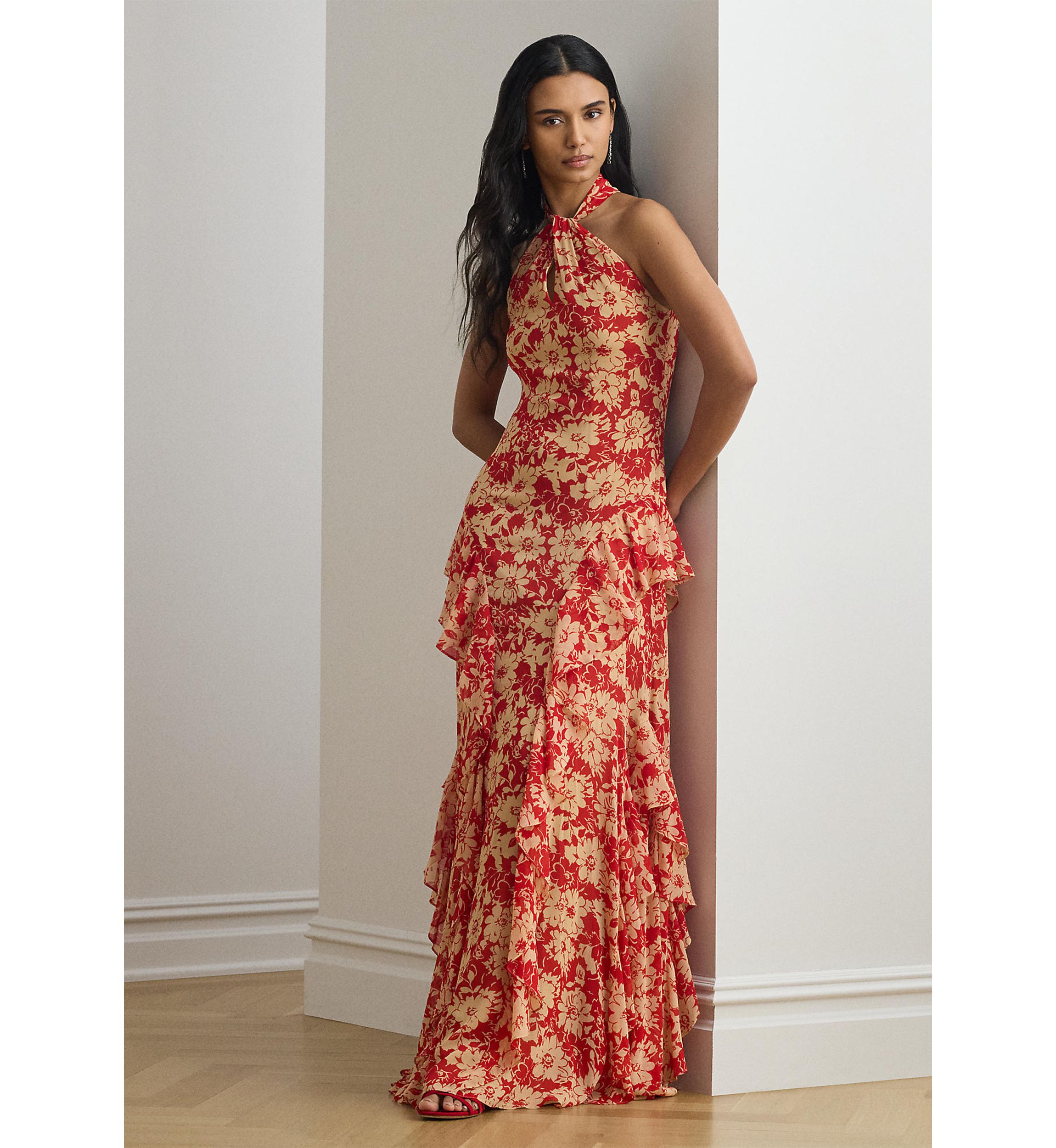 designer floral dresses Floral Dreams Gown– Teuta Matoshi
