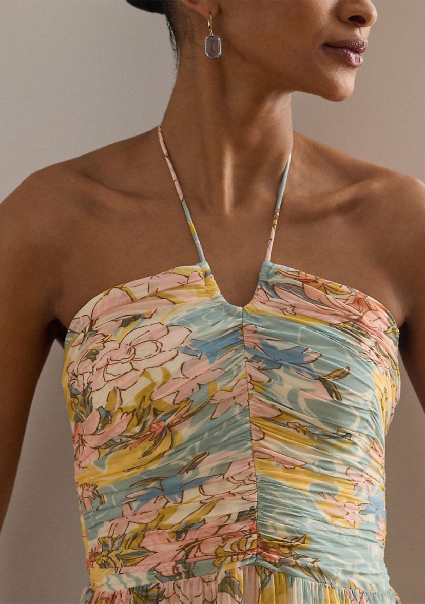floral print cotton halter tie dress polo ralph lauren Floral-Print Cotton Halter-Tie Dress