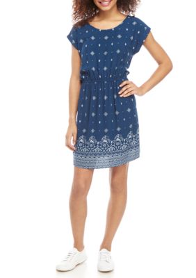 jessica simpson nimah floral ruffle dres