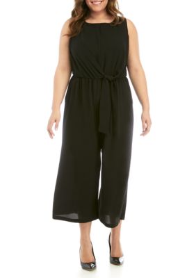 Luxology™ Plus Size Sleeveless Knot Front Jumpsuit | belk