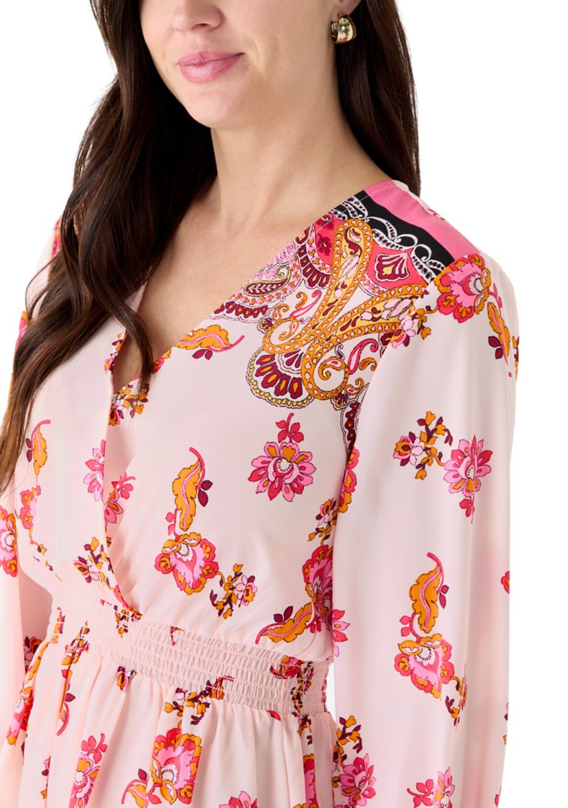 emma long sleeve dress Emma, maxi dress with long sleeves and a satin choker  ROSES LACE