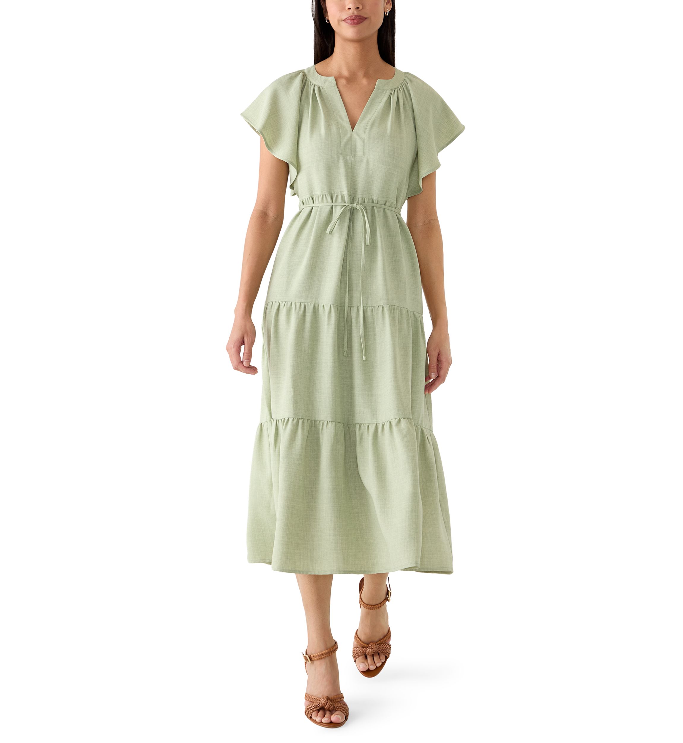 belk sage green dress Baltic Born Womens Estefania Maxi Dress | Dark Sage