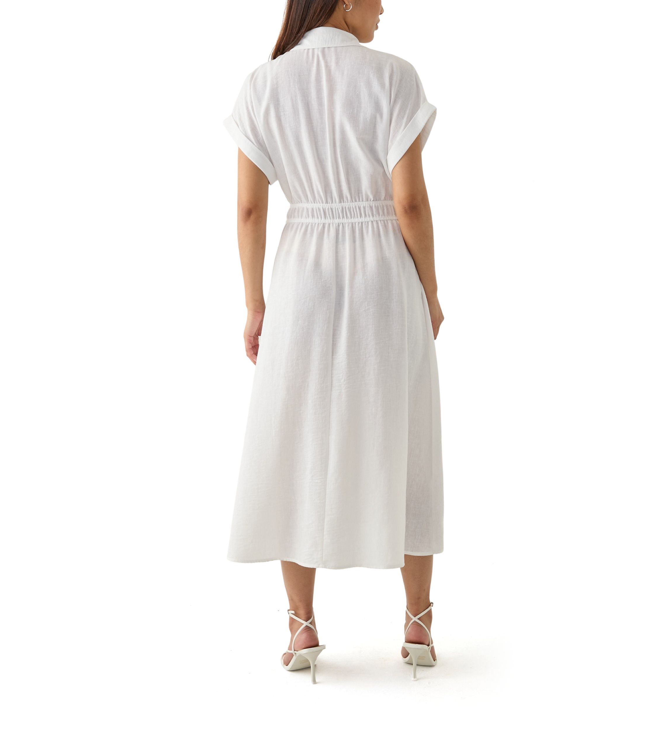 Womens Collar Neck Maxi Dress