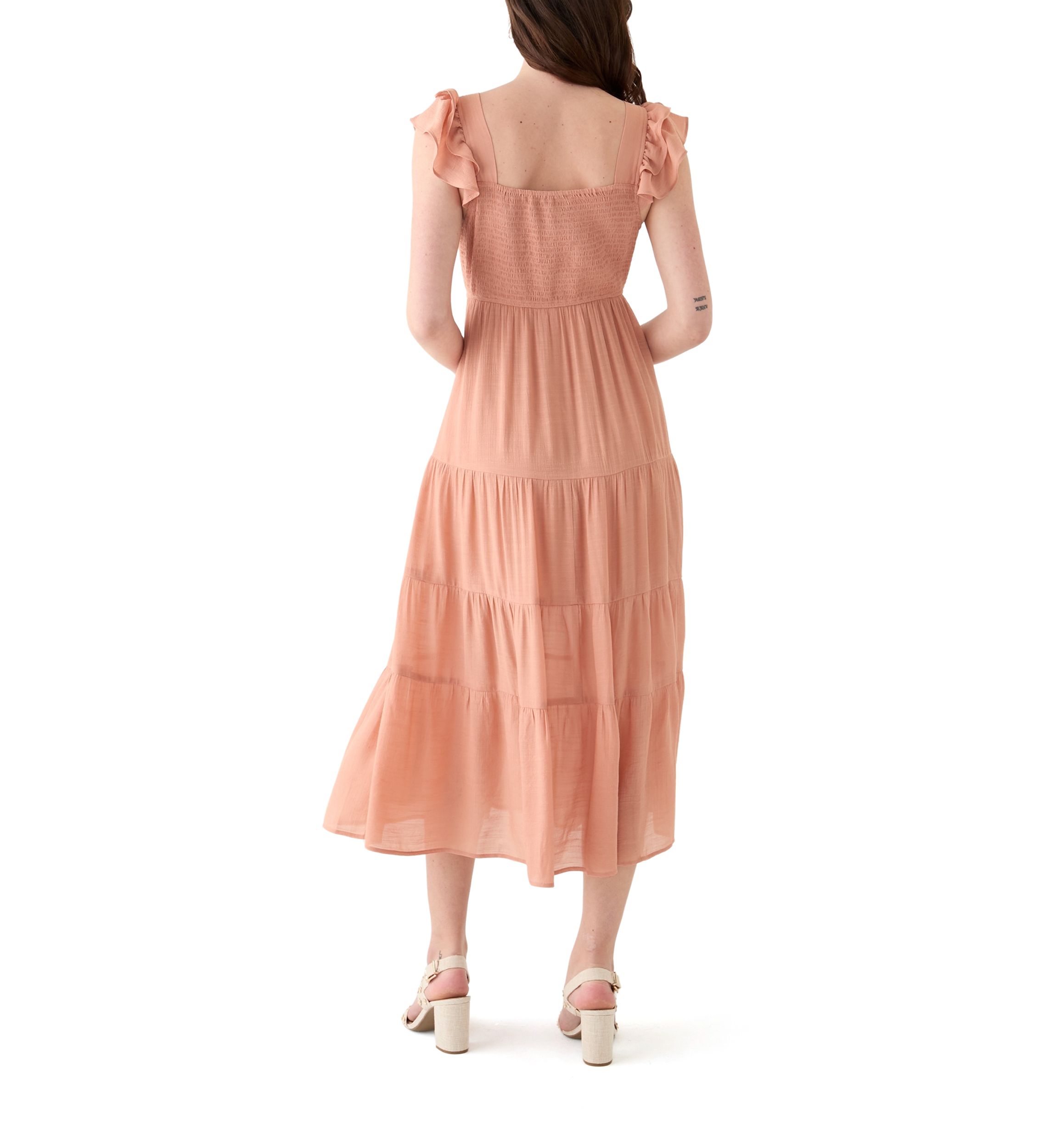 strapless open back dress Jolene 6 Drawer Dresser Deep Red