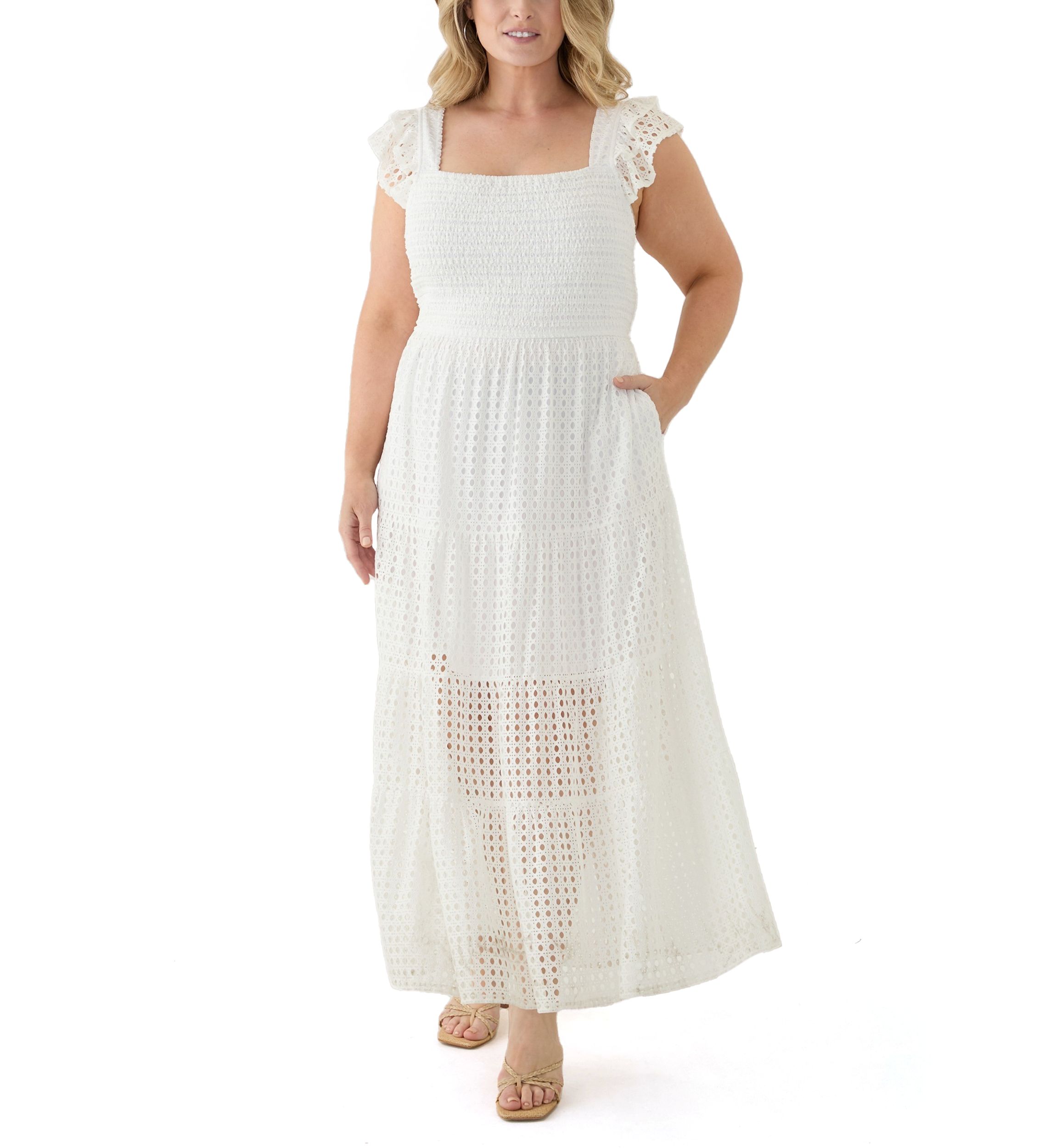 Plus Size Sleeveless V-Neck Dress