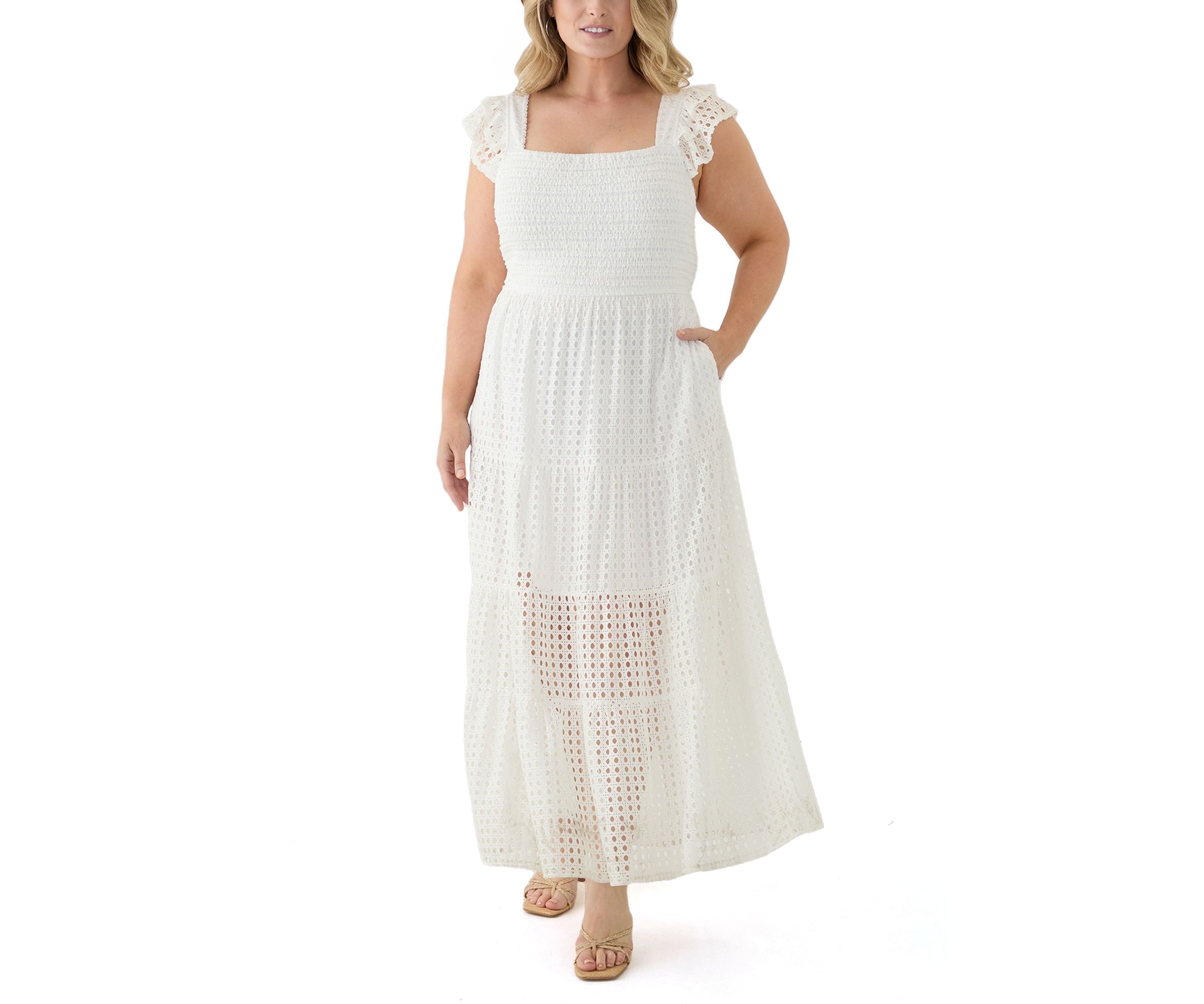 Plus Size Sleeveless V-Neck Dress