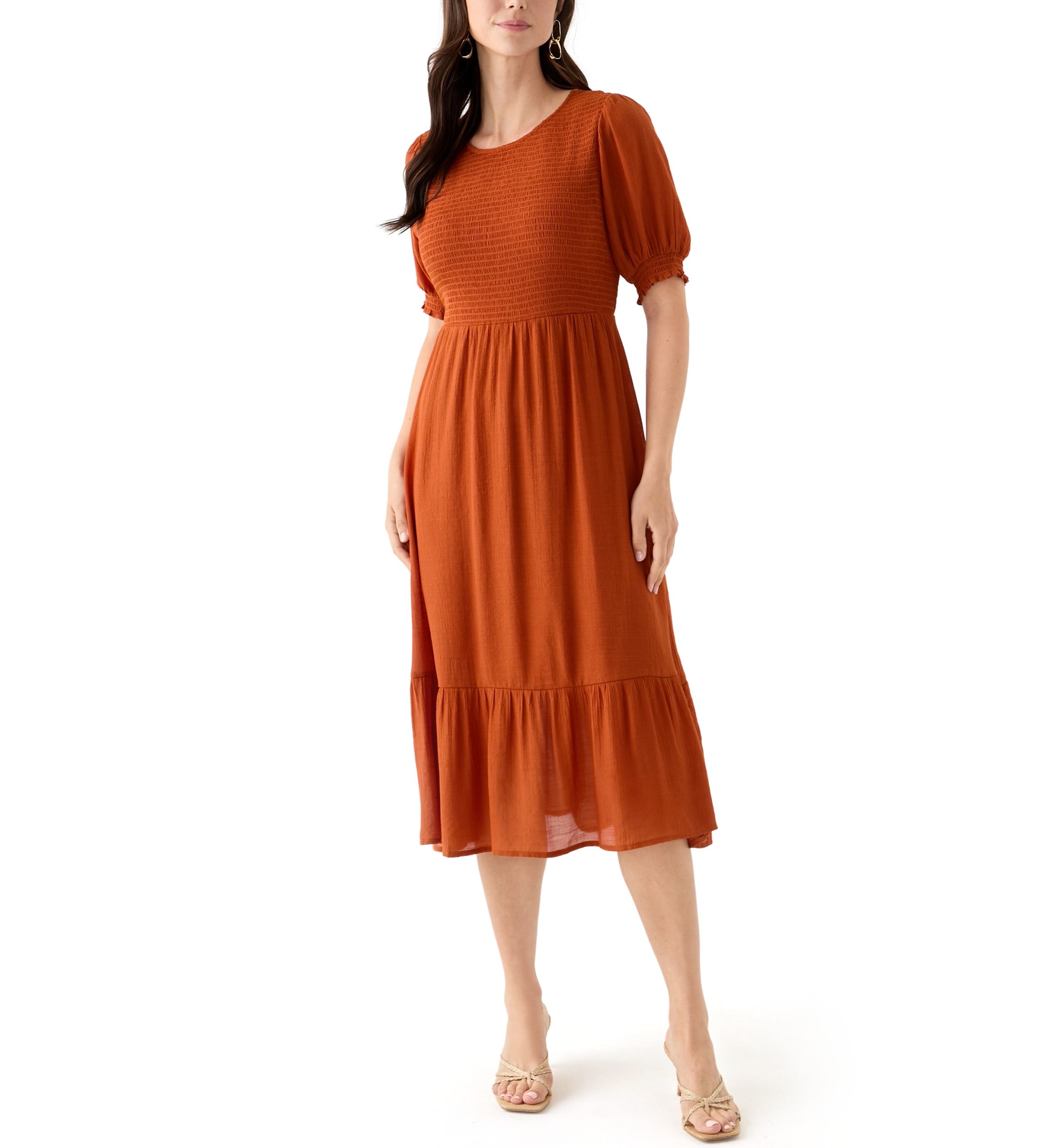 Women's Brown Midi Dresses | Belk