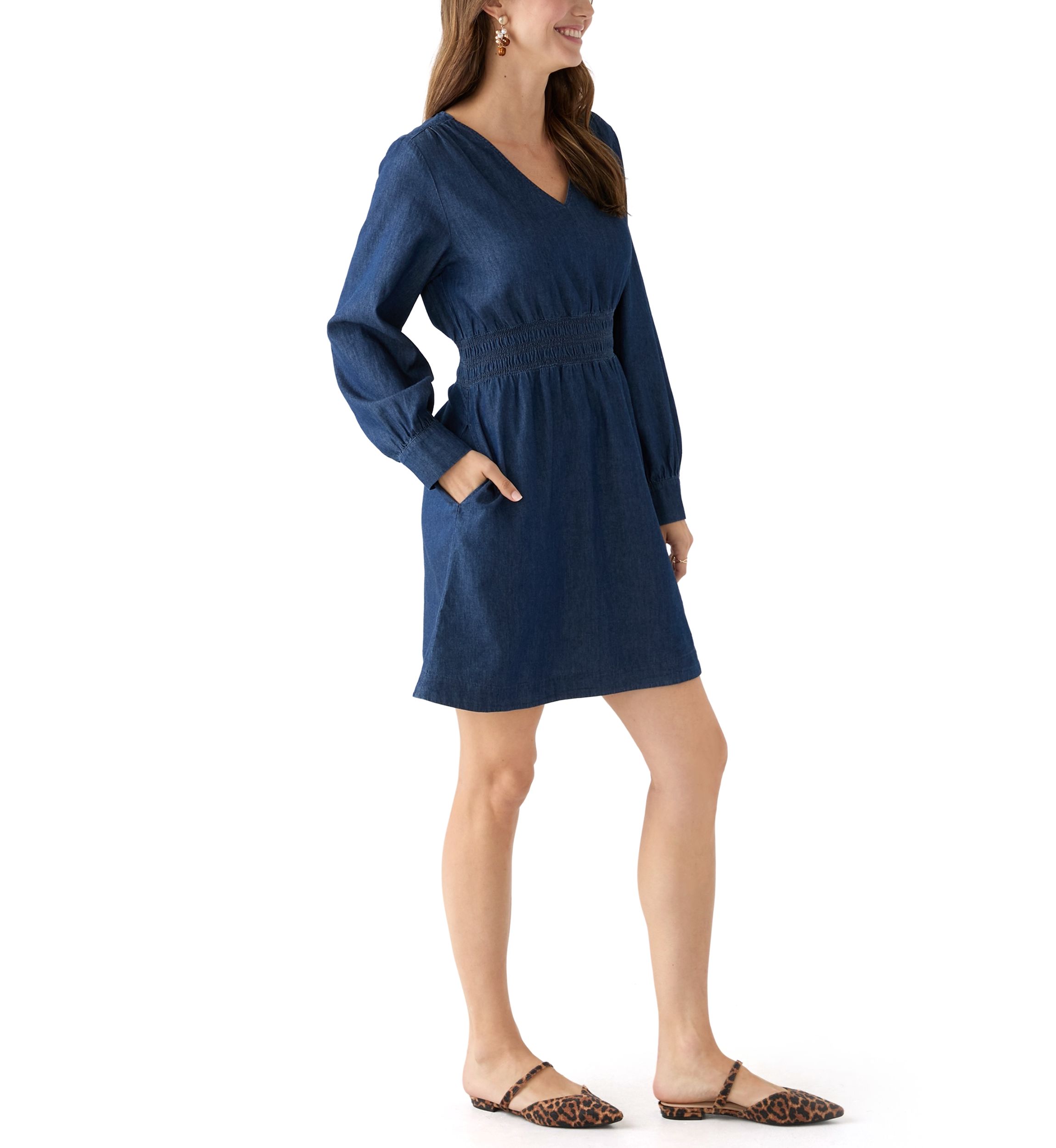 Womens Medium Denim Dress