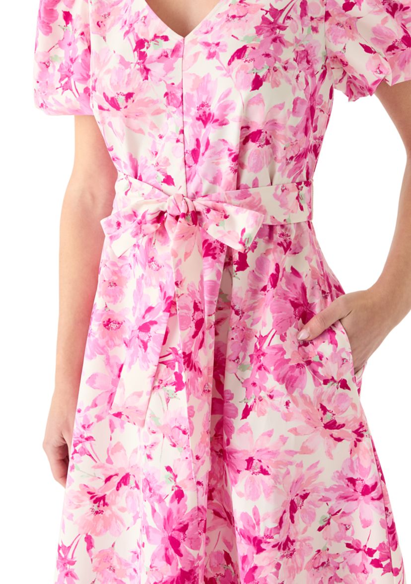 Emma & Michelle Women's Long Sleeve Chiffon Pleater Mini Dress | Belk