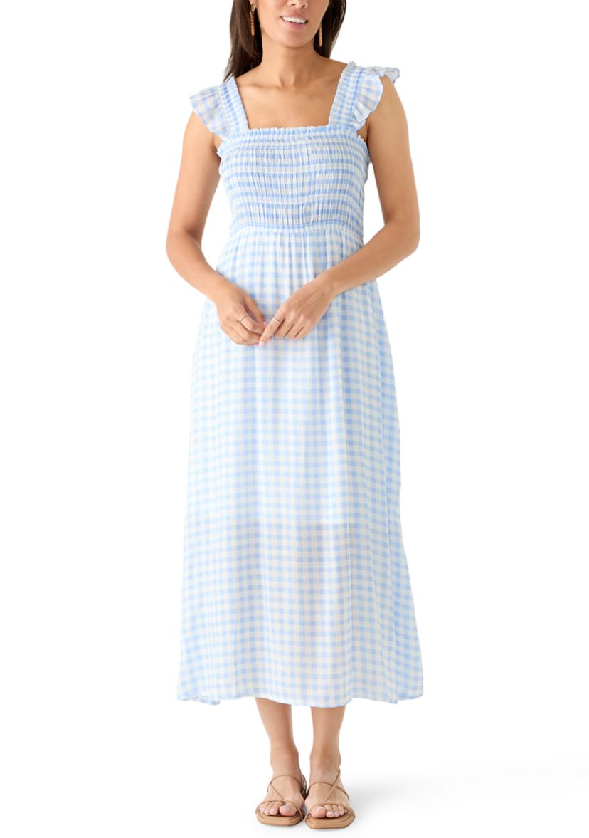knee length dresses for ladies Women's Sleeveless Midi Dress With Tie Waist main image 1