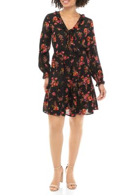 Emma & Michelle Women's Blouson Sleeve Tiered Floral Dress | belk