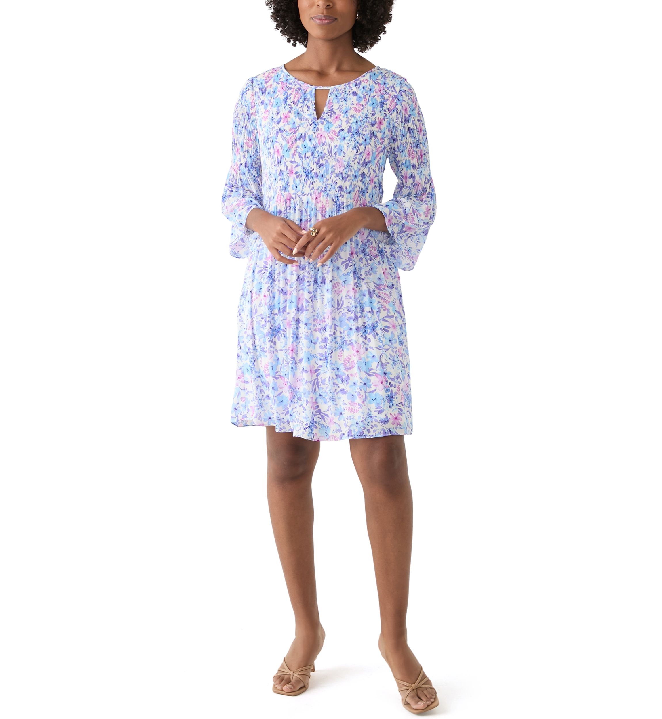 Womens Printed A-Line Dress
