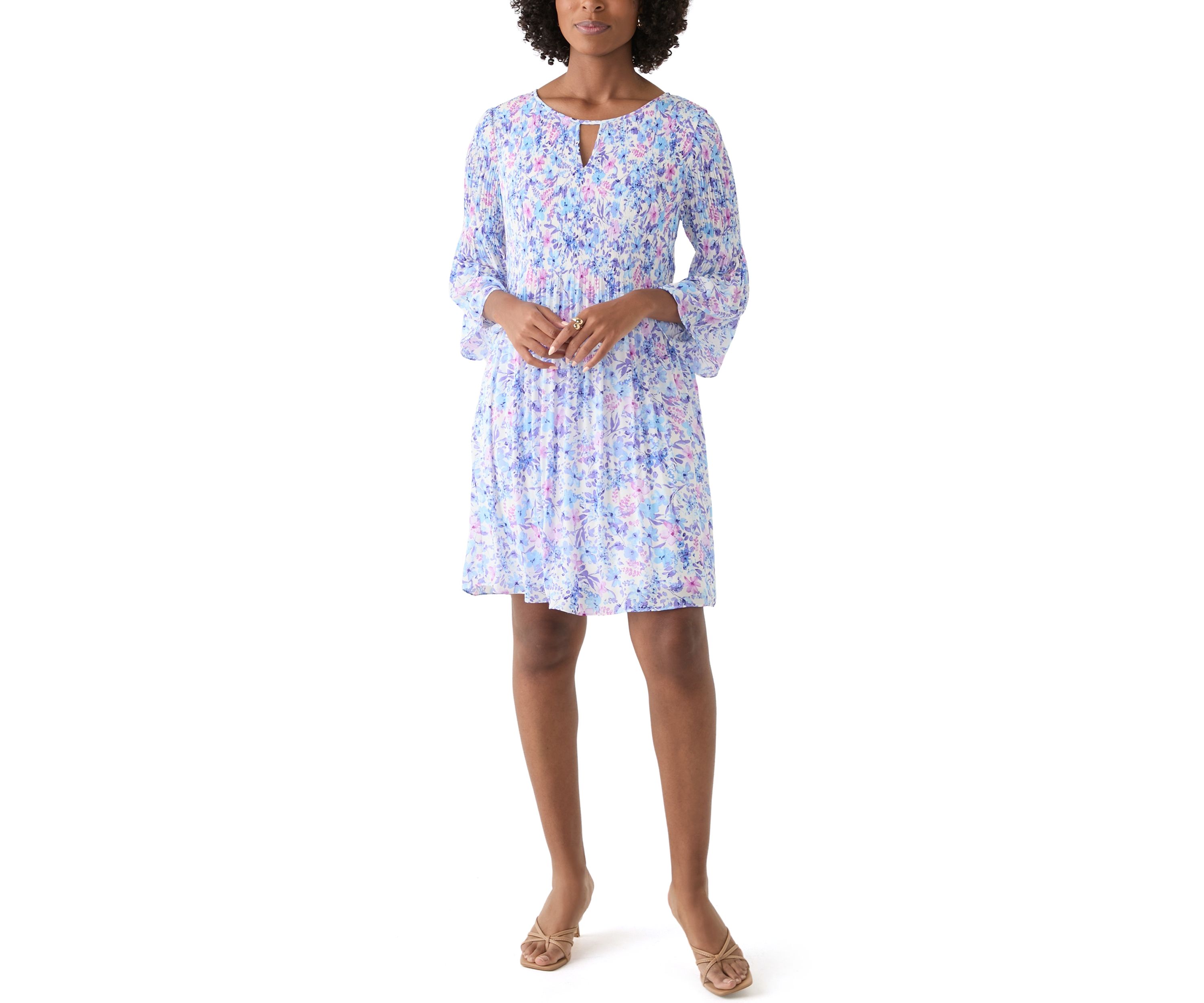 Womens Printed A-Line Dress